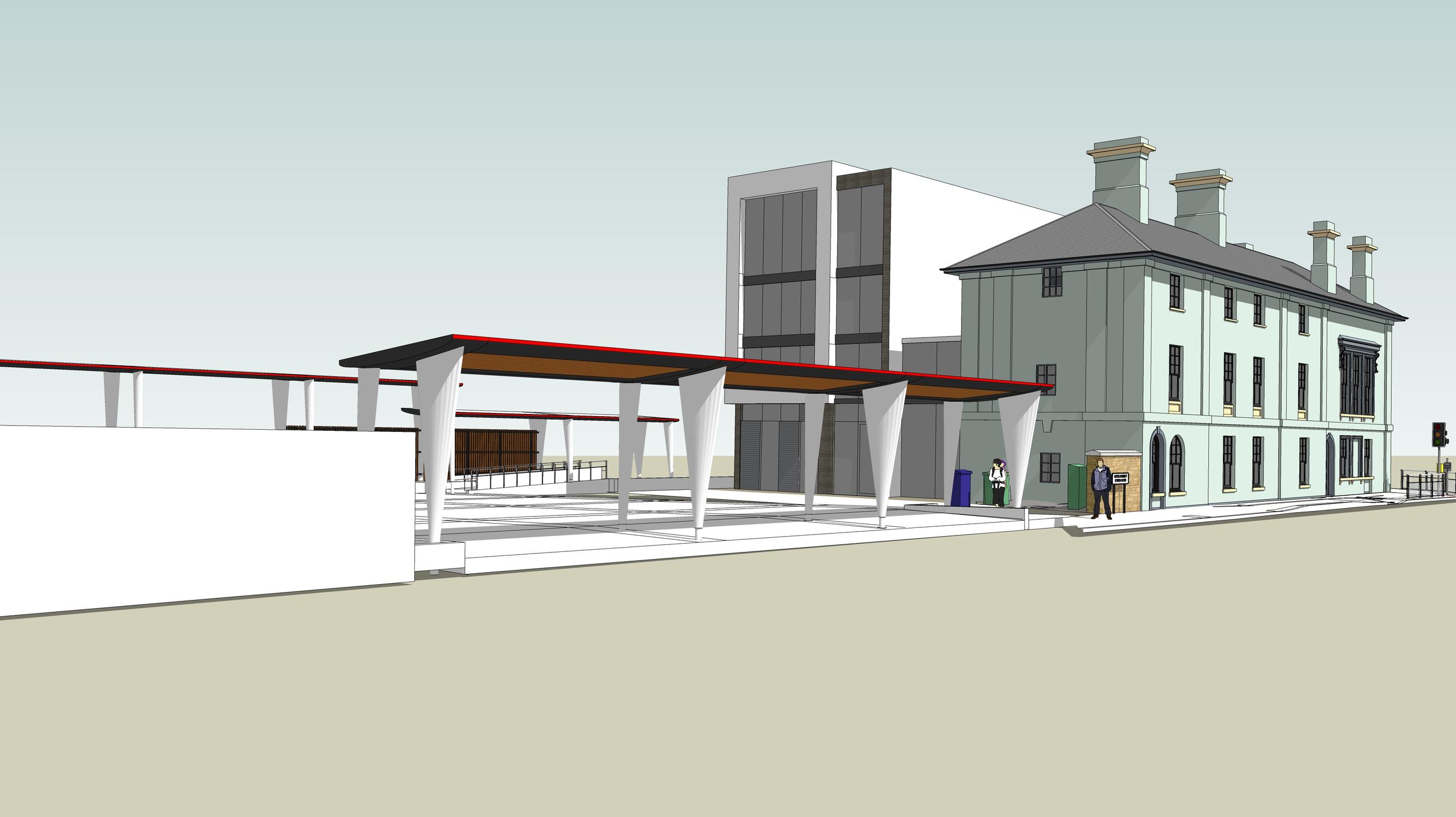 The new Butetown railway station design