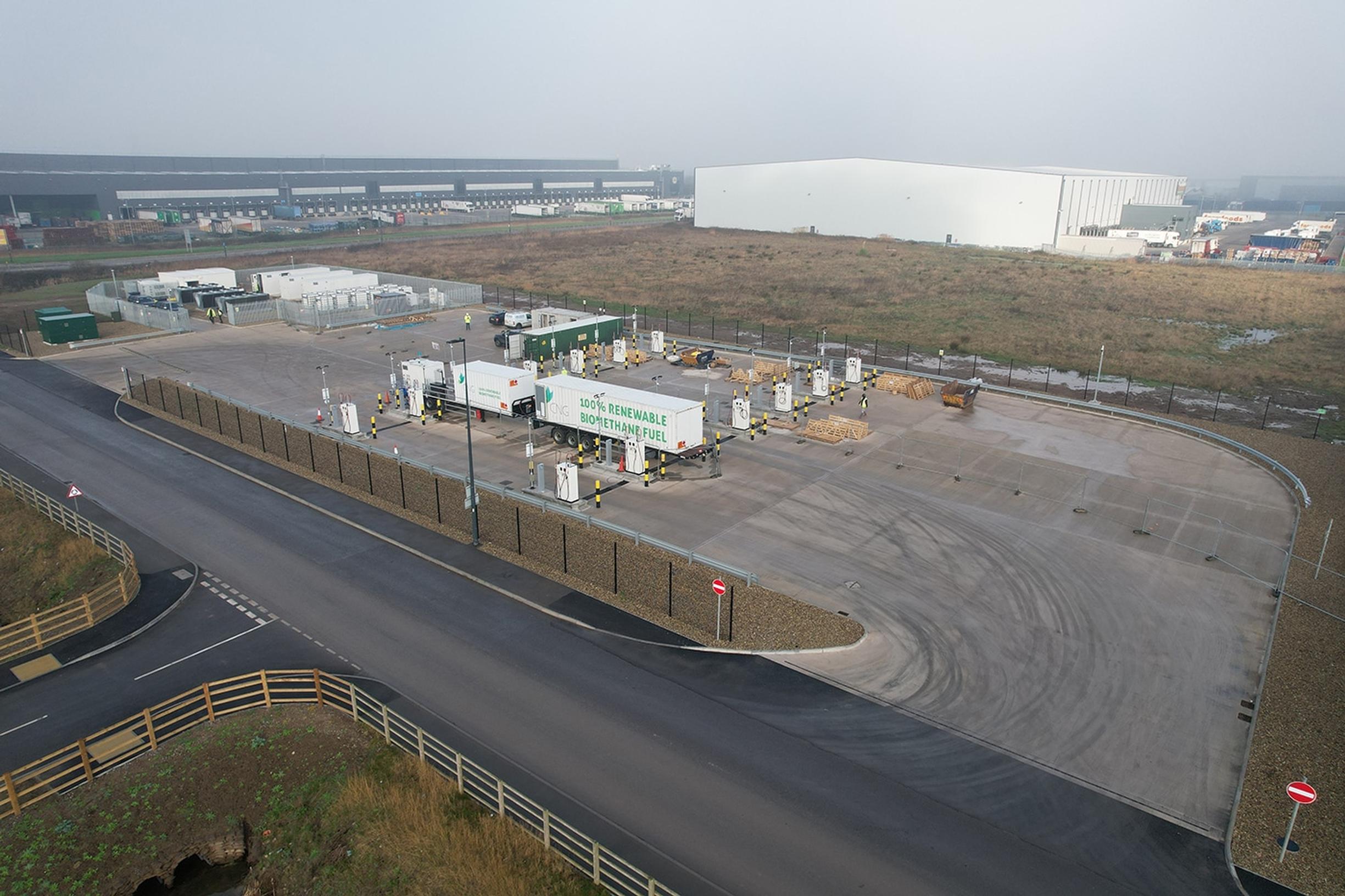 CNG Fuels` biomethane refuelling station in Avonmouth