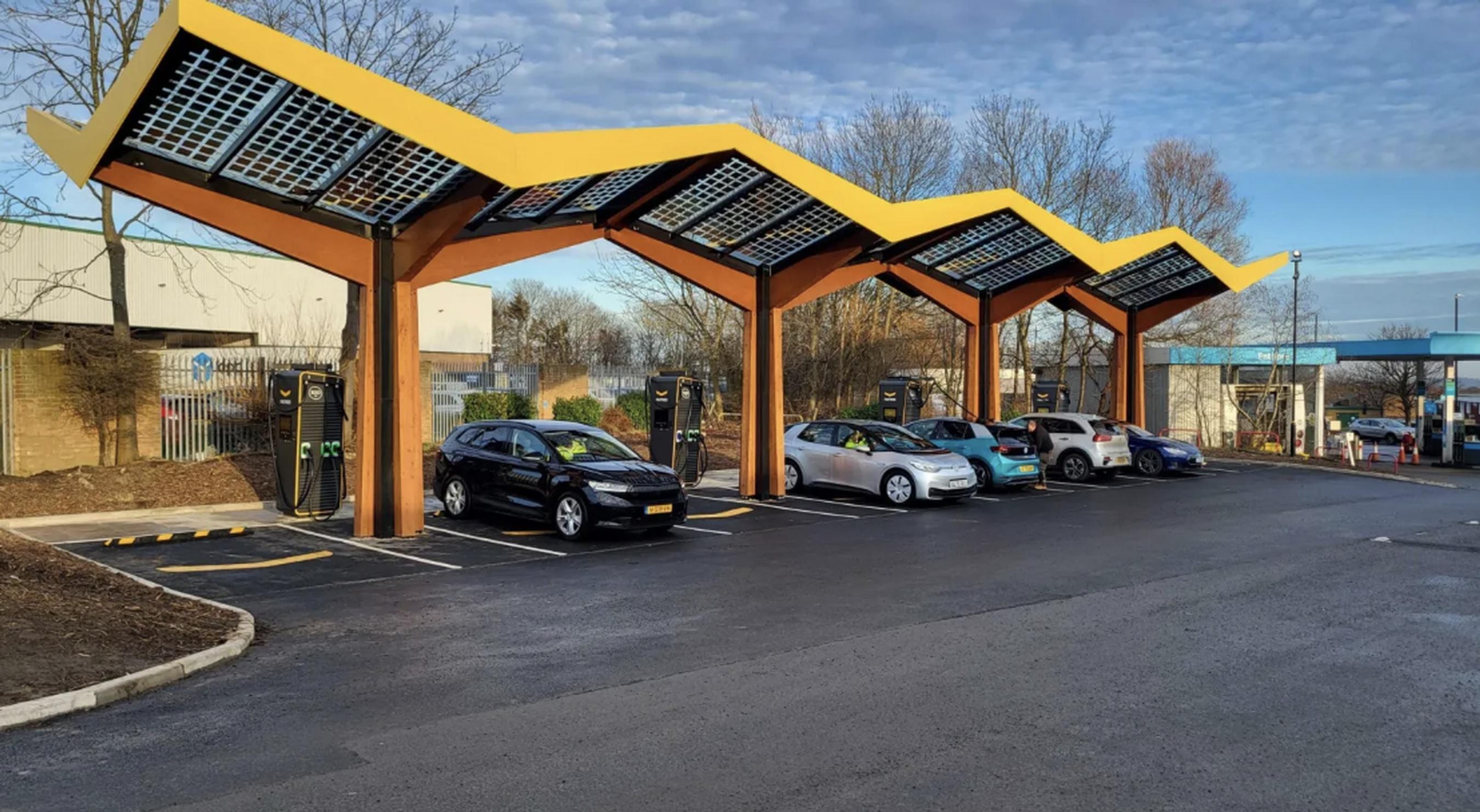 The Fastned hub at Washington, Tyne & Wear