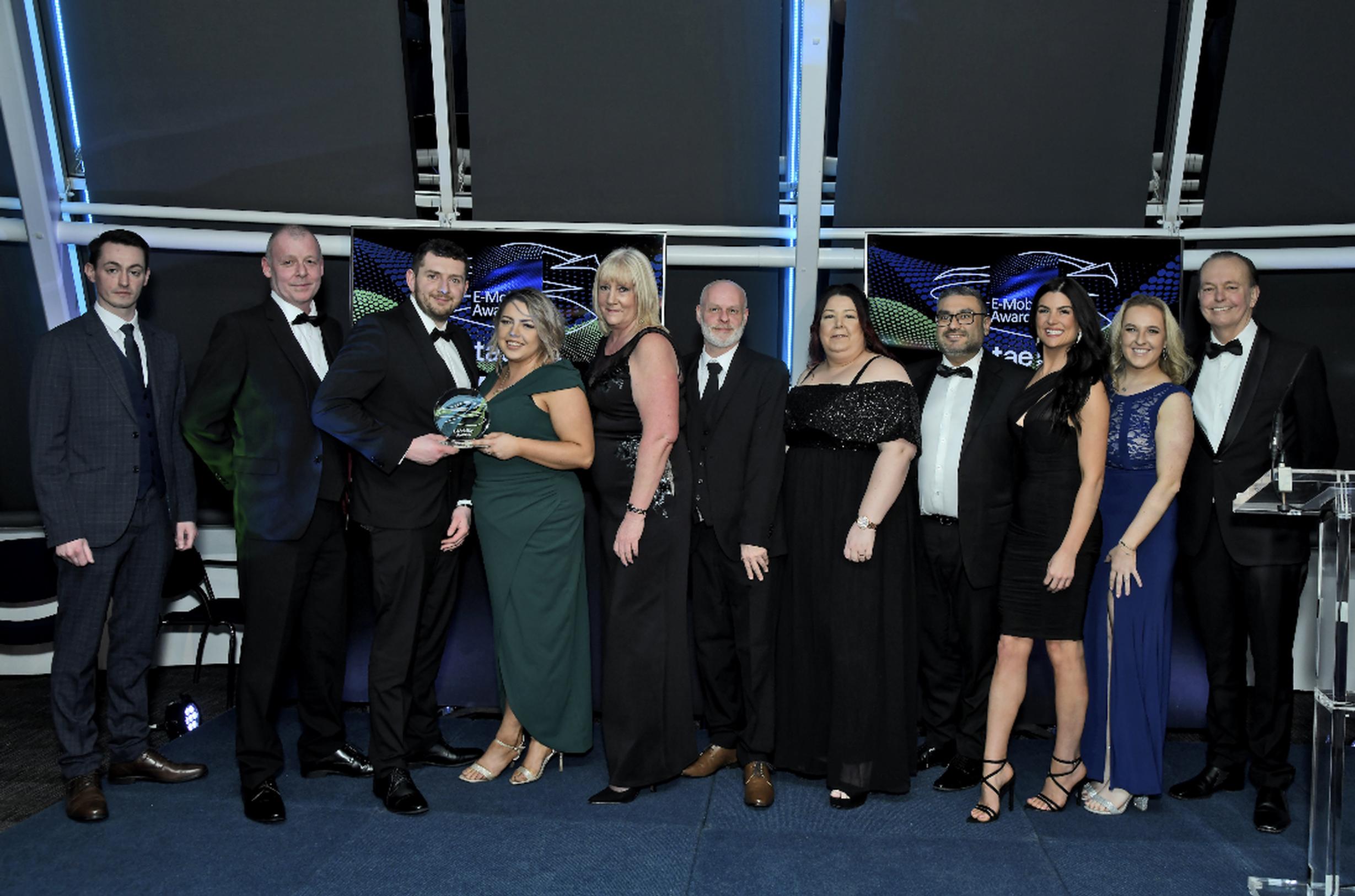 Ross Macdonald, Gary Cringle, Ryan Macdonald, Lisa Martin, Shirley Clubley, Mark Ireland, Amanda Dowie, Rupesh Kanabar, Gemma Hoff, Abbi Henderson, Quentin Wilson (presenter of the awards)