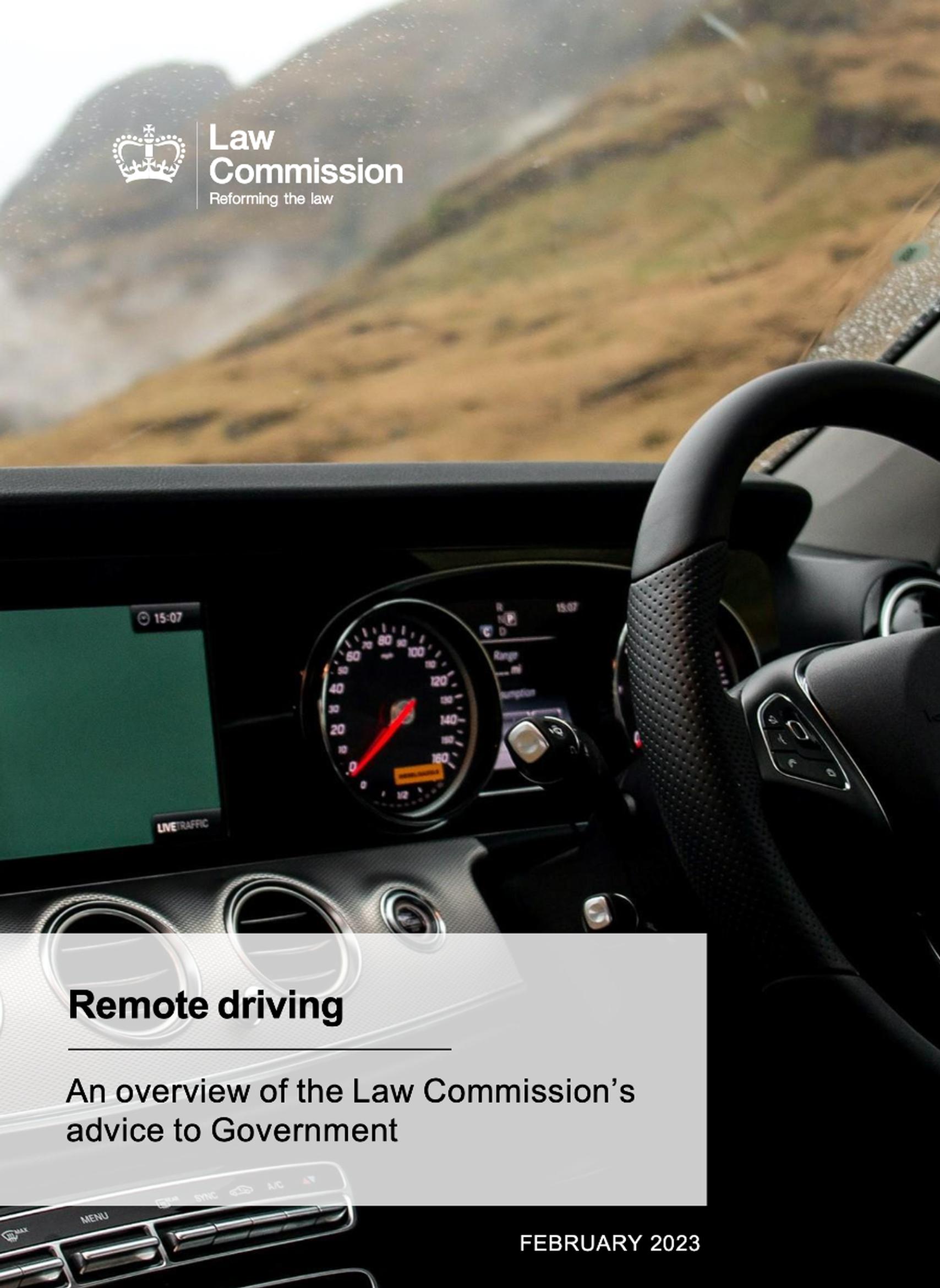 Remote Driving: An overview of the Commission`s advice to the government
