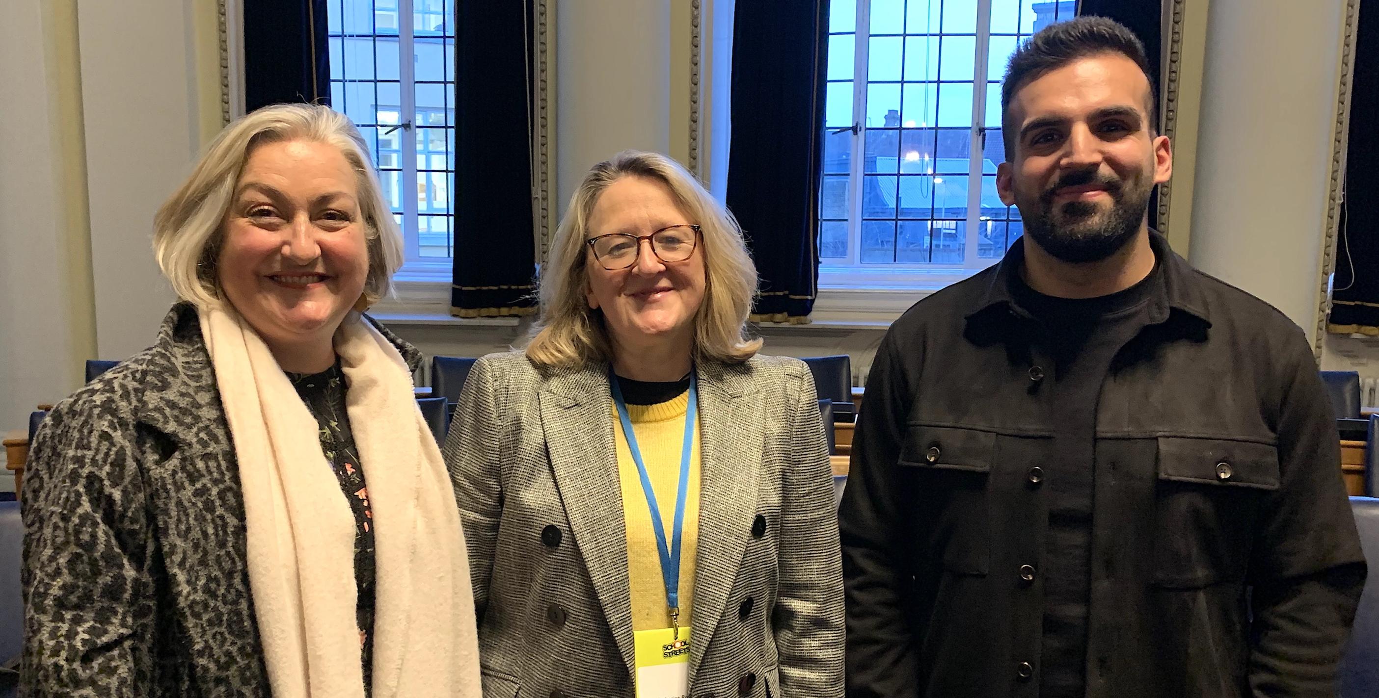 From Left: Louise Krupski, Catherine Rose and Mete Coban PIC: Mark Moran