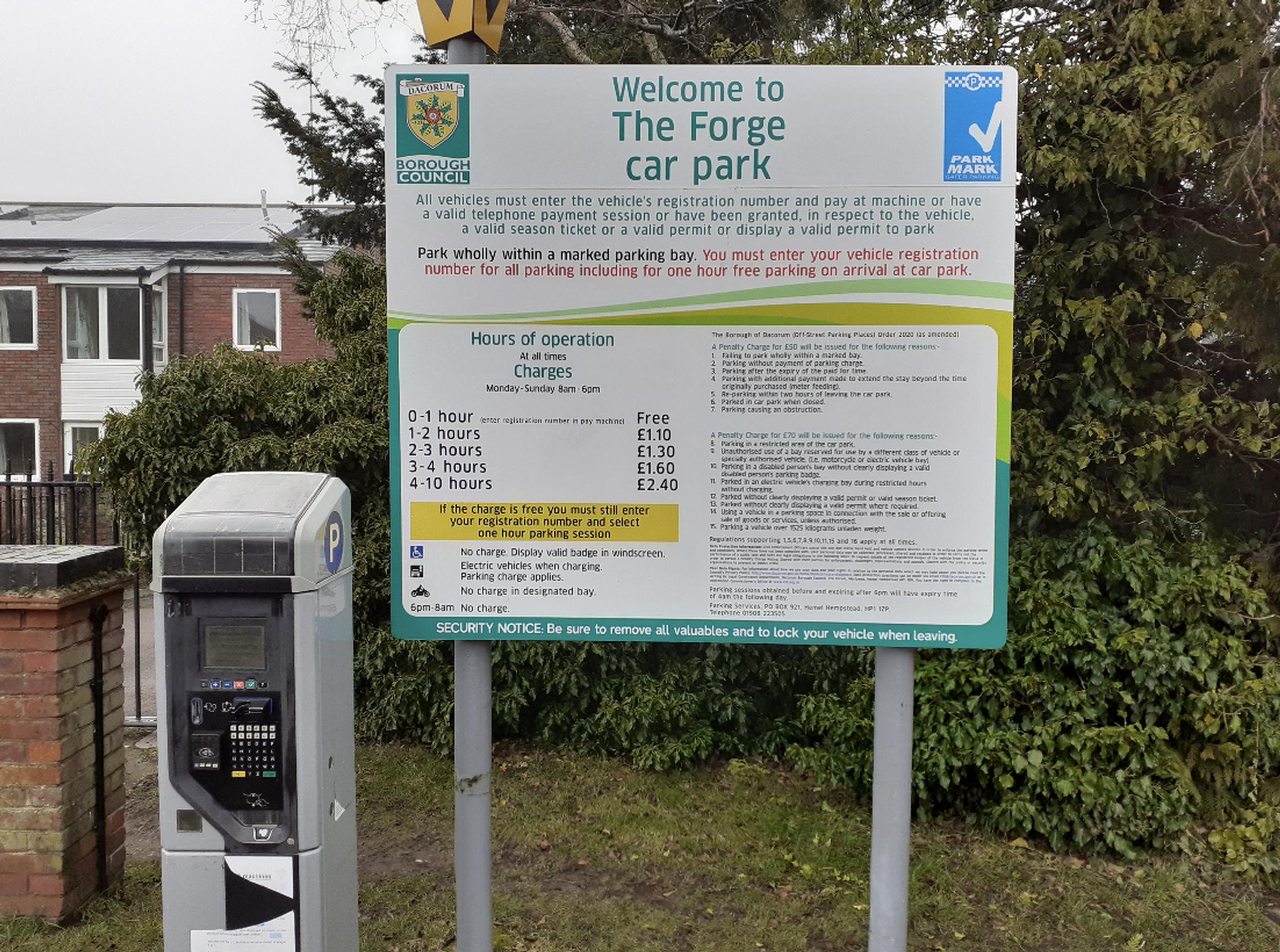 The Forge car park has been reaccredited