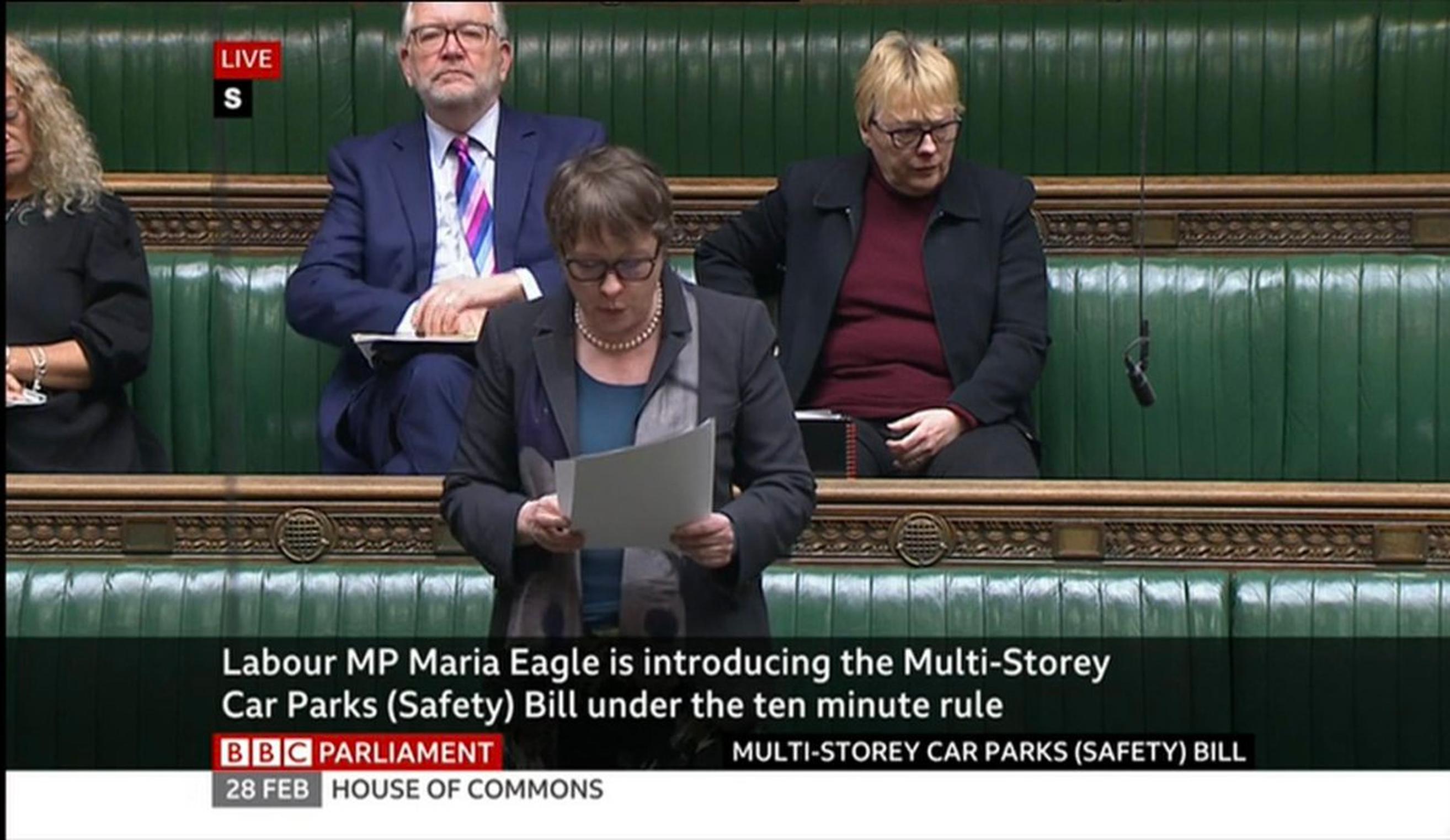 Maria Eagle MP introduces her Bill at Parliament