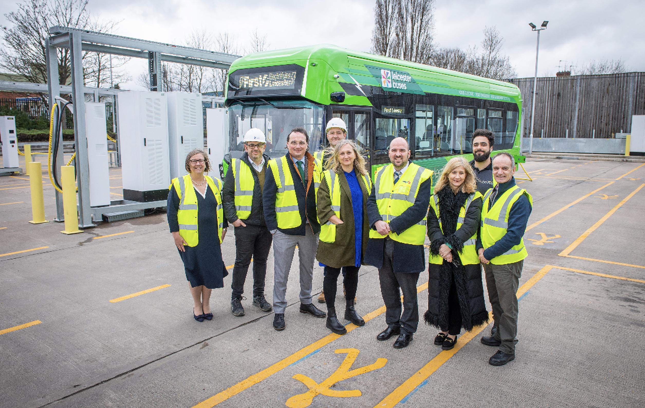 First Bus launches 'bus depot of the future' in Leicester