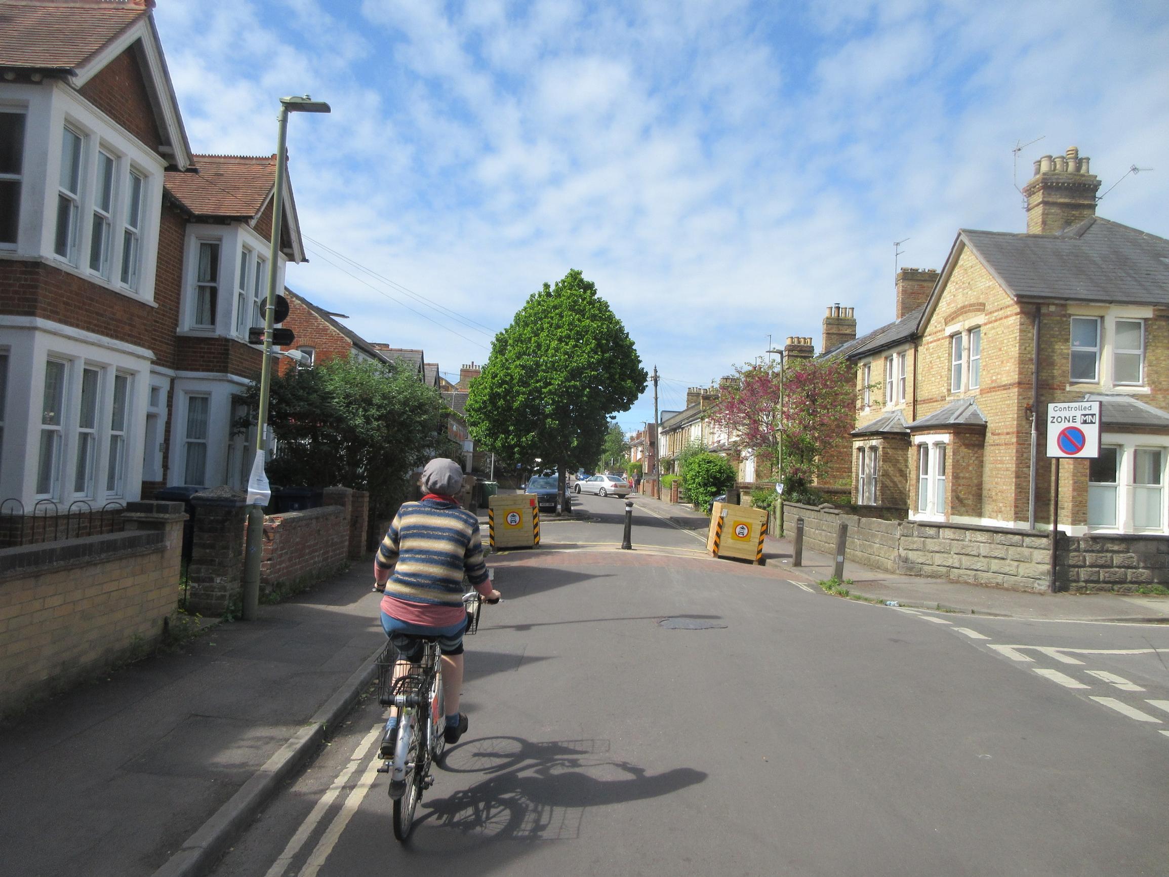 An Oxford LTN. Opponents have claimed that  15-minute neighbourhoods are way for councils to control citizens’ movements through facial recognition and other digital monitoring tools