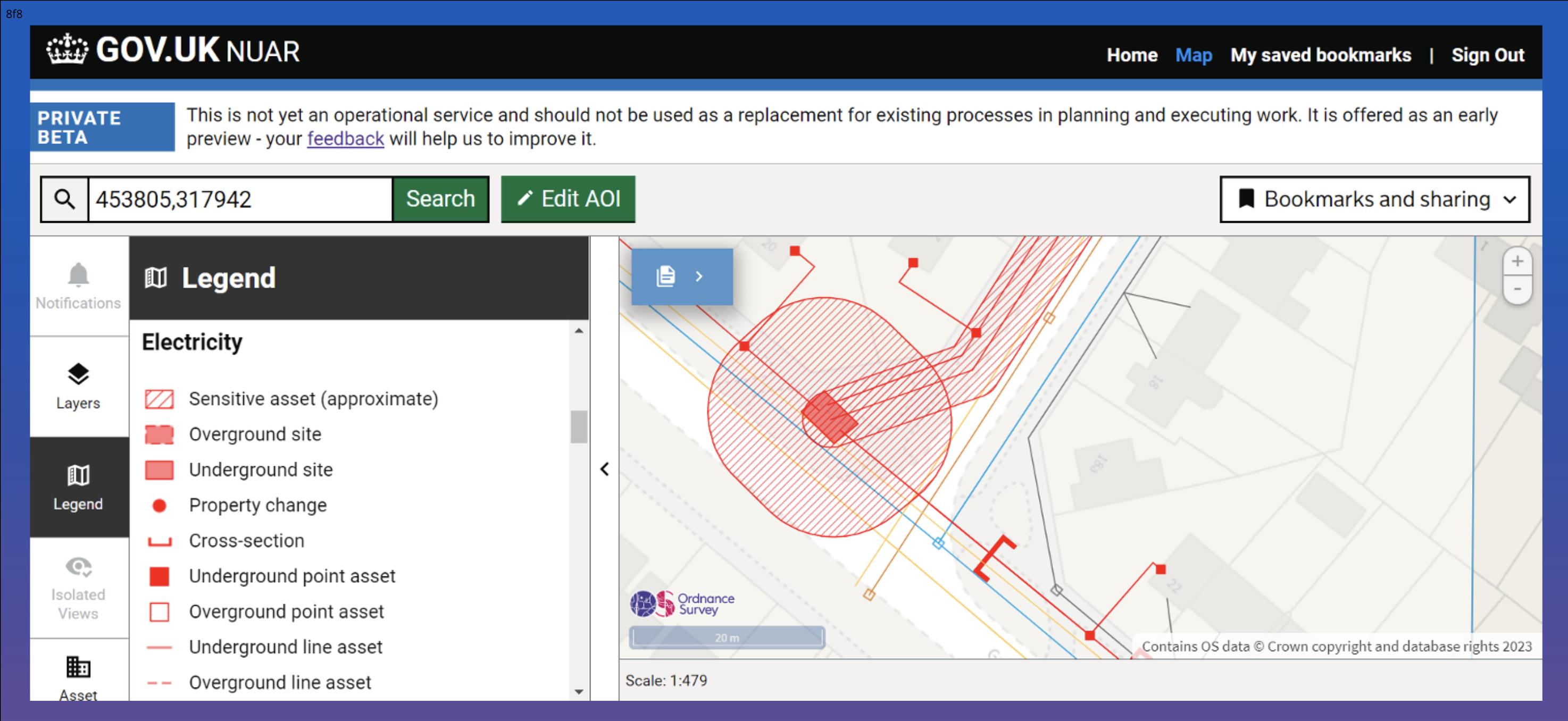 The National Underground Asset Register (NUAR) was created by the Geospatial Commission, which is part of the Department for Science, Innovation and Technology (DSIT)