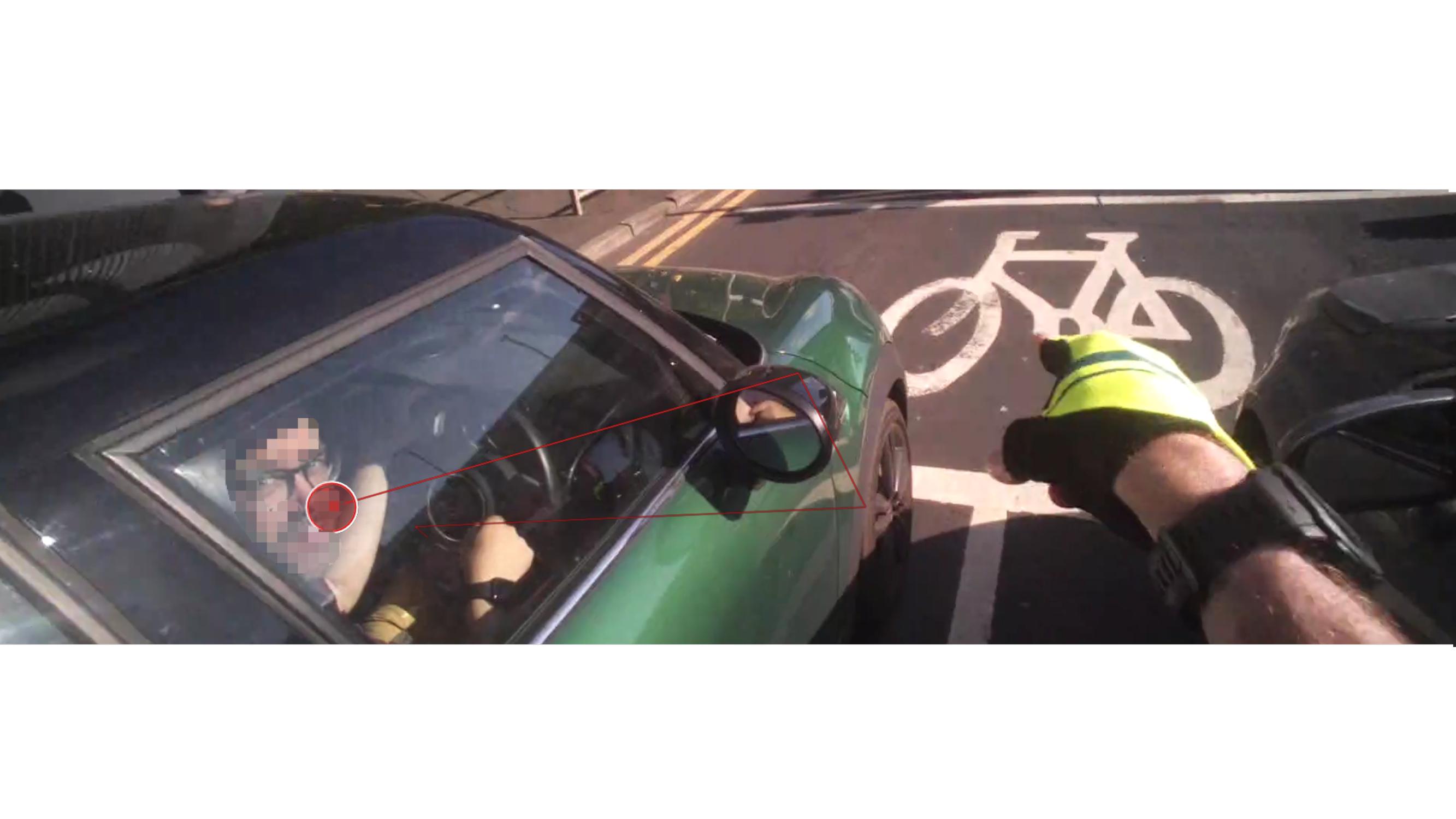 Cyclists looked at cars often to gauge drivers’ intentions in situations like roundabouts, uncontrolled junctions and road works