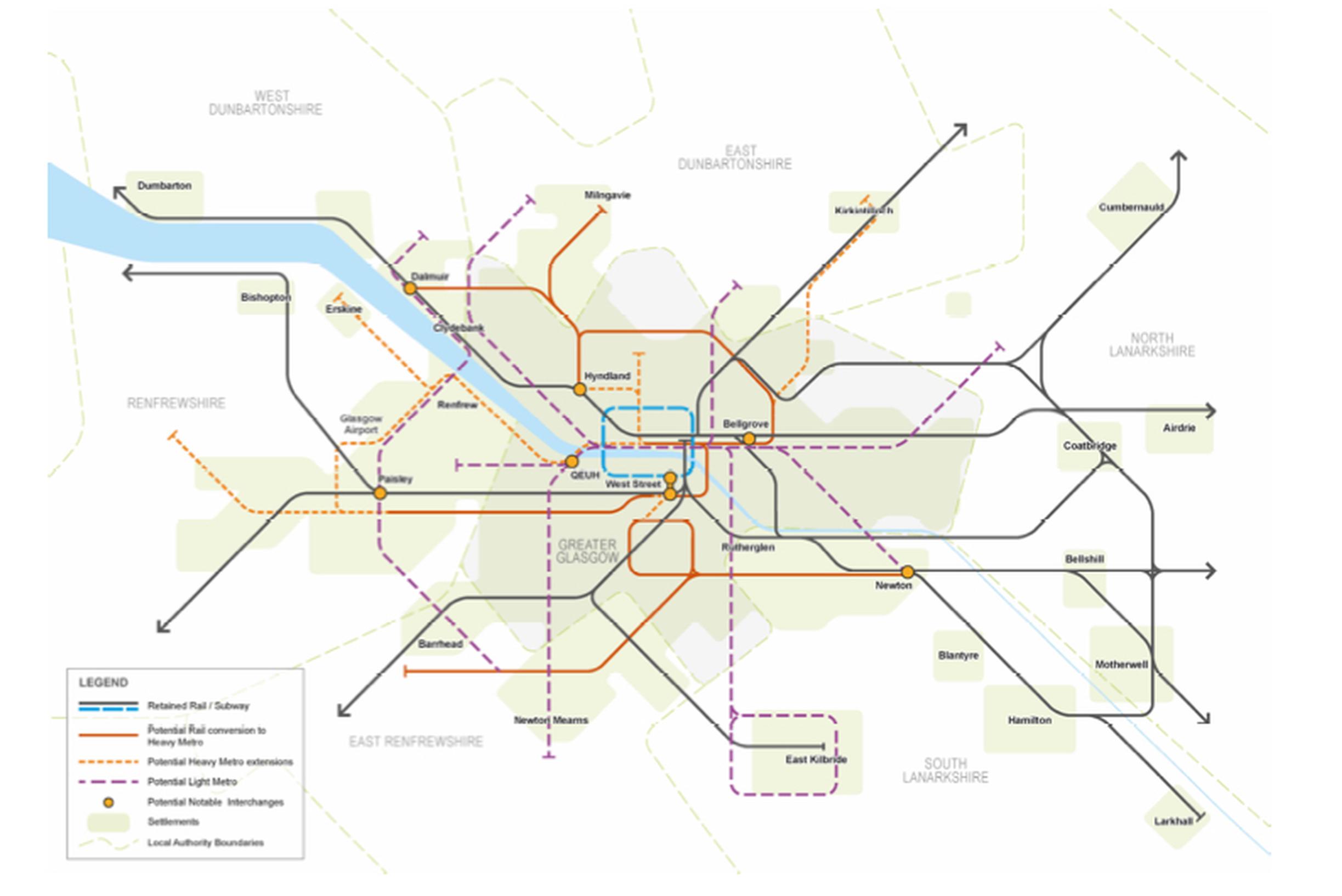 The Clyde Metro, which represents a multi-billion investment over 30 years, would “address the gap in public transport provision” in the Glasgow City region