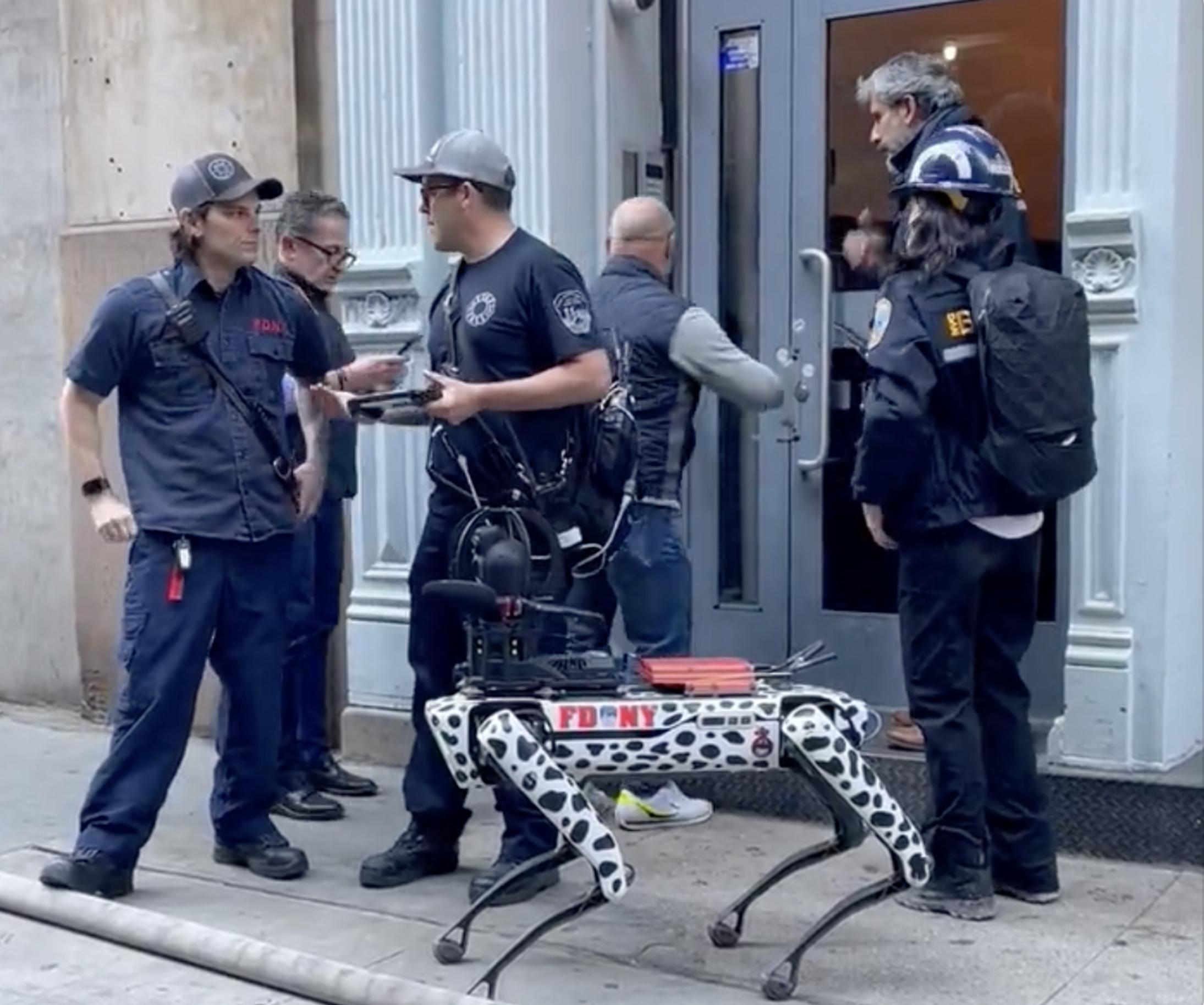 The NY Fire Department`s robot search dog