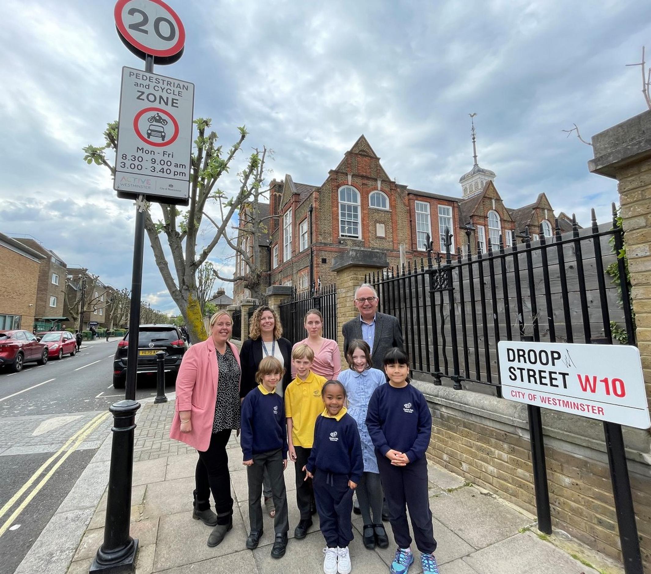 Queens Park Primary School has trialled a School Street