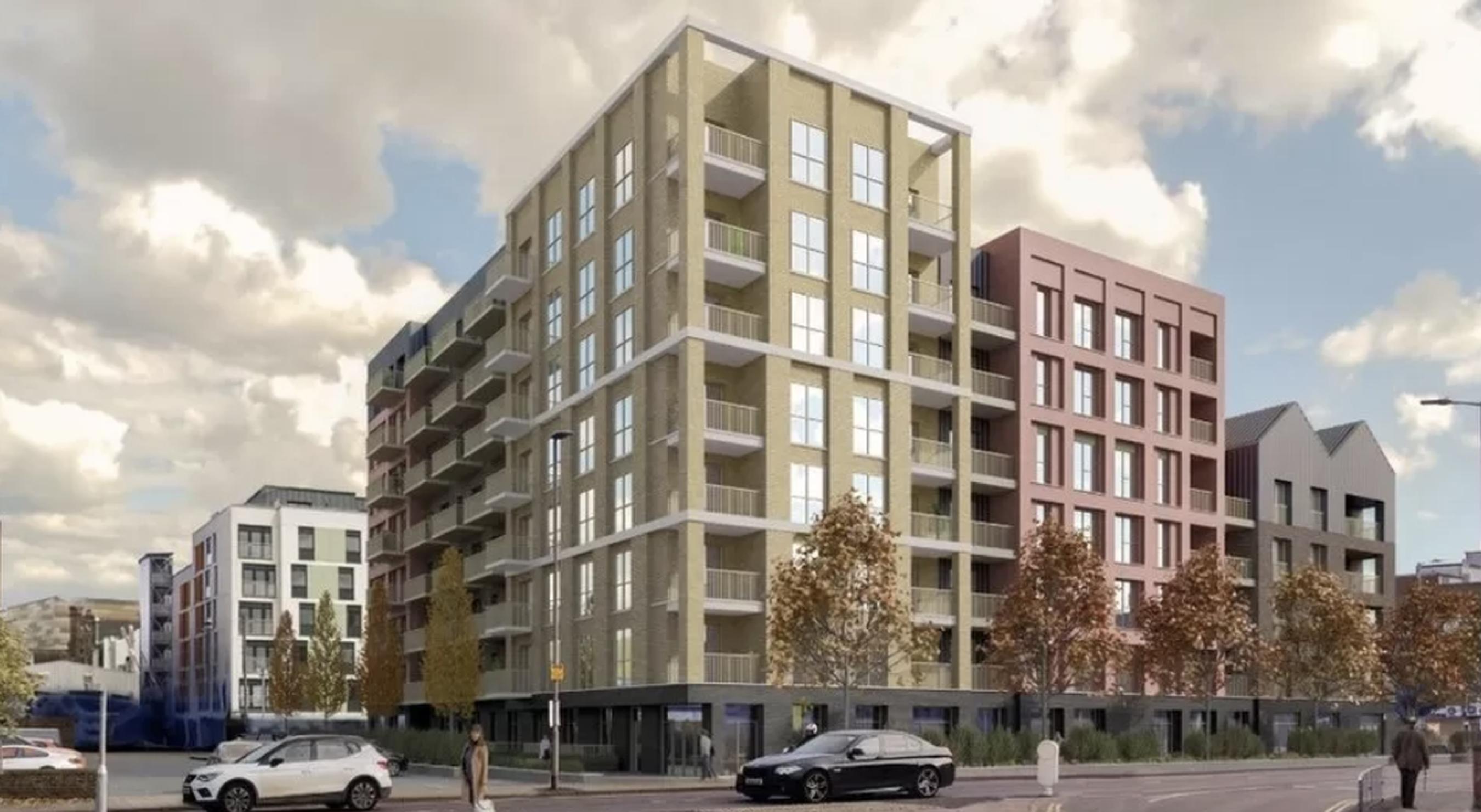 The proposed apartment block for the Wellstones car park site