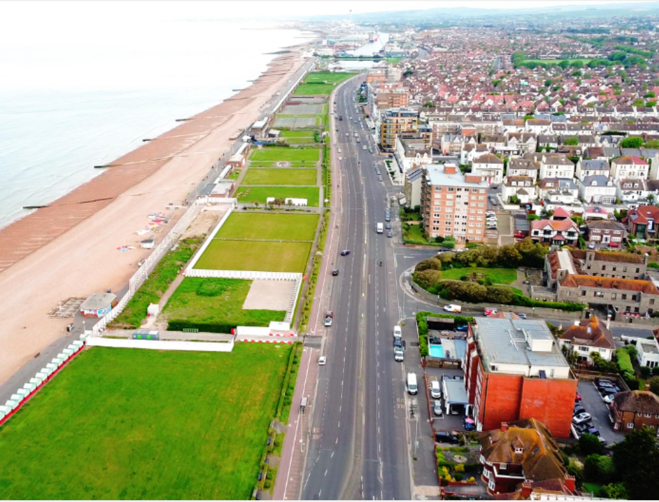 The council has shelved original plans to reduce the number of lanes of traffic from four to three on a stretch of the A259 between Fourth Avenue and Wharf Road by Hove Lagoon.