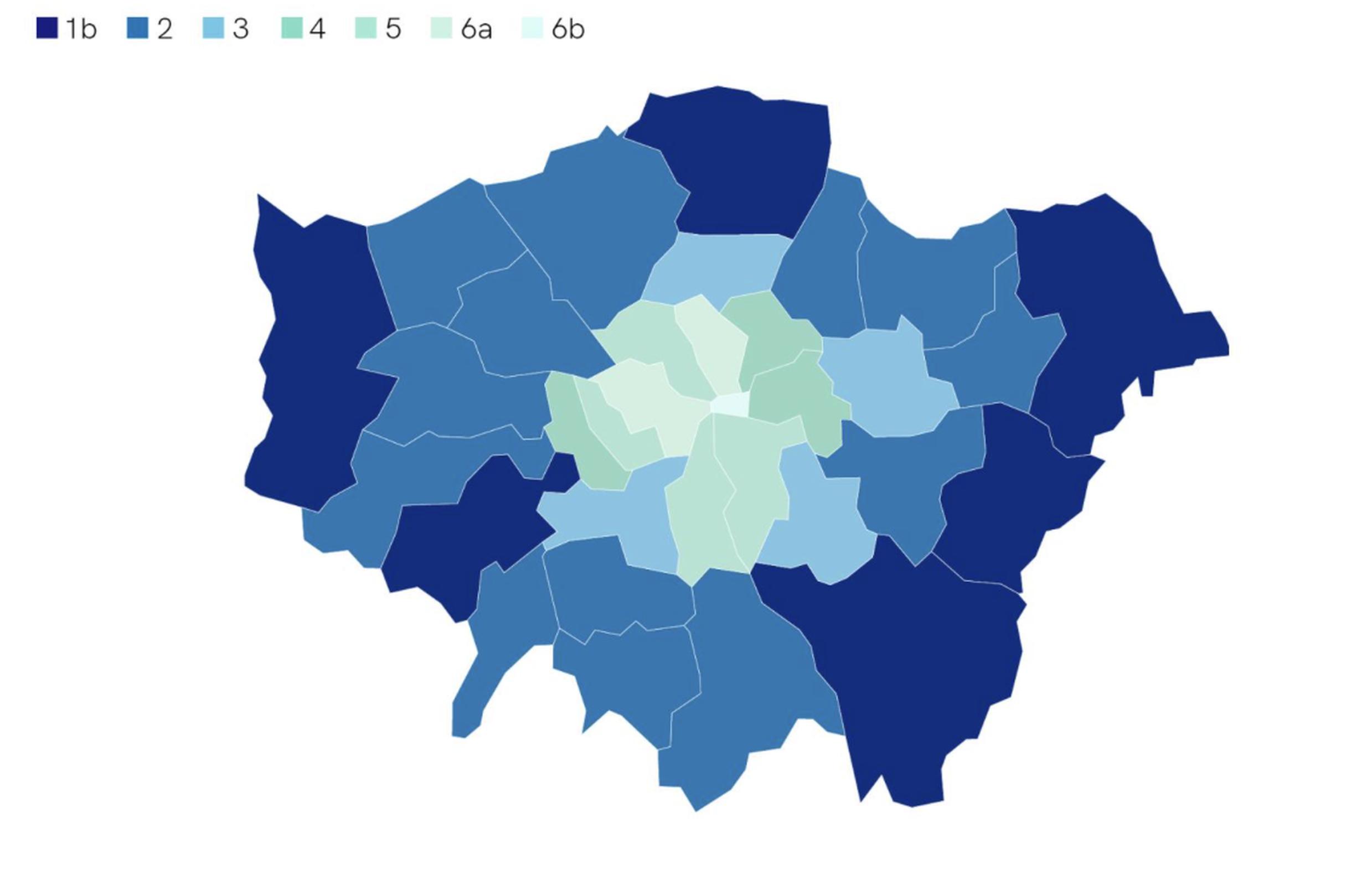 Areas with better access to public transport tend to have lower rates of car ownership