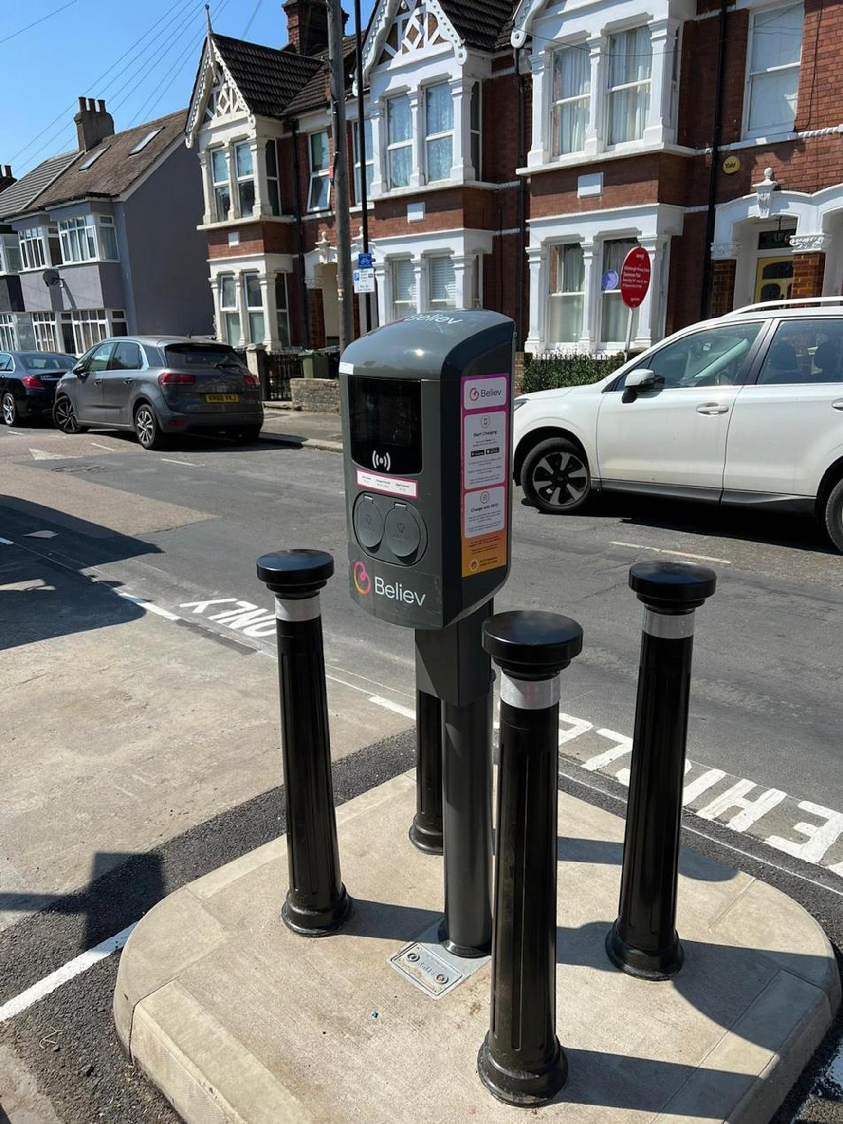 A Believ chargepoint in Waltham Forest