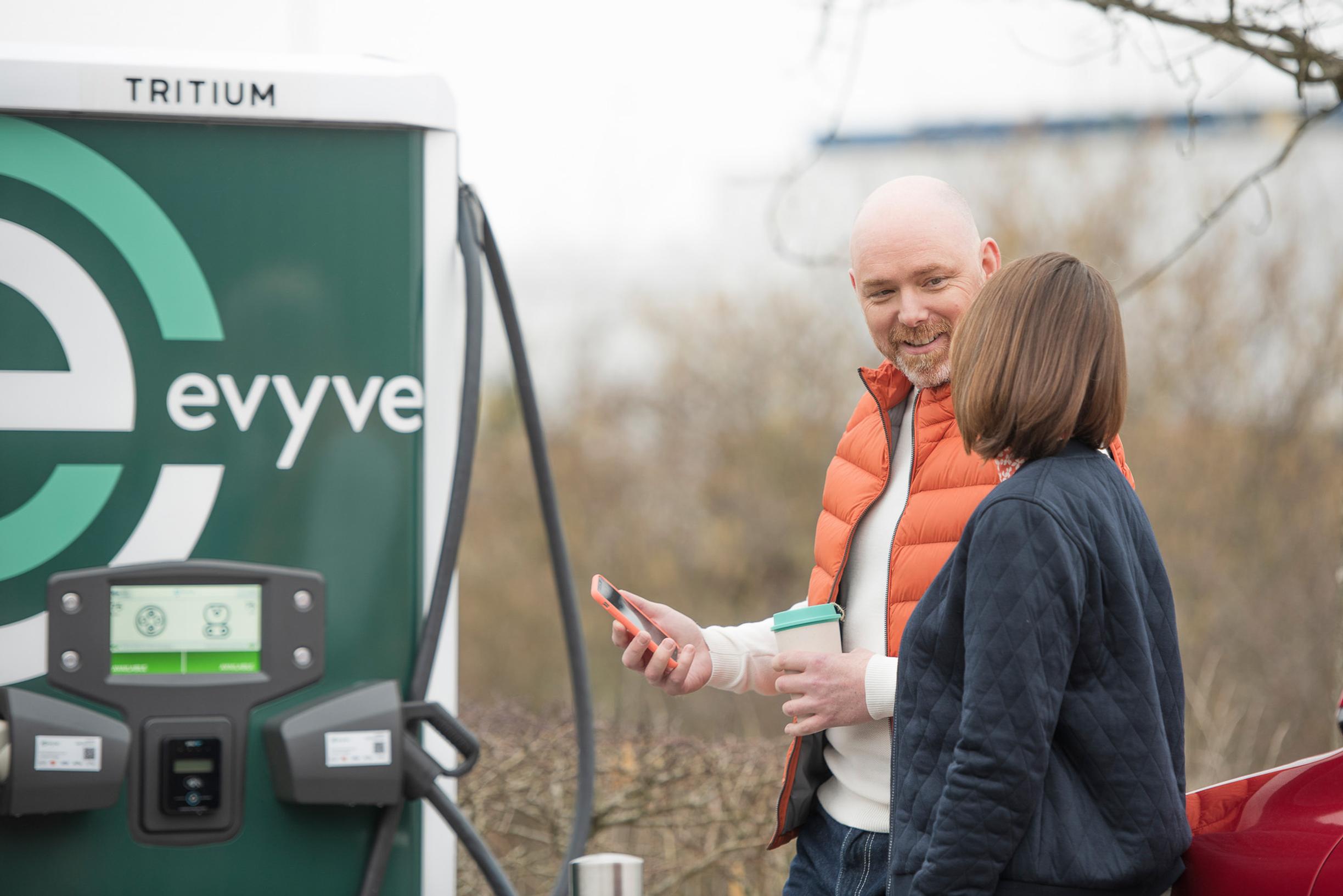 Evyve is developing a nationwide network of rapid and ultra-rapid charging locations