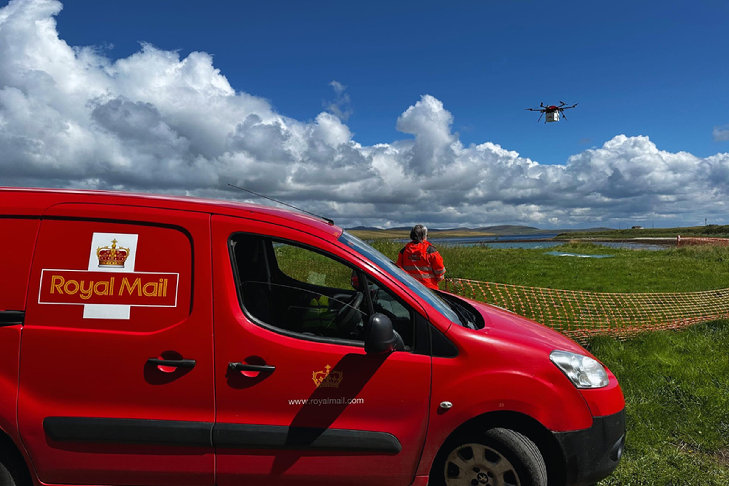 Royal Mail and Skyports Drone Services have established a daily inter-island mail distribution service between three islands on Orkney