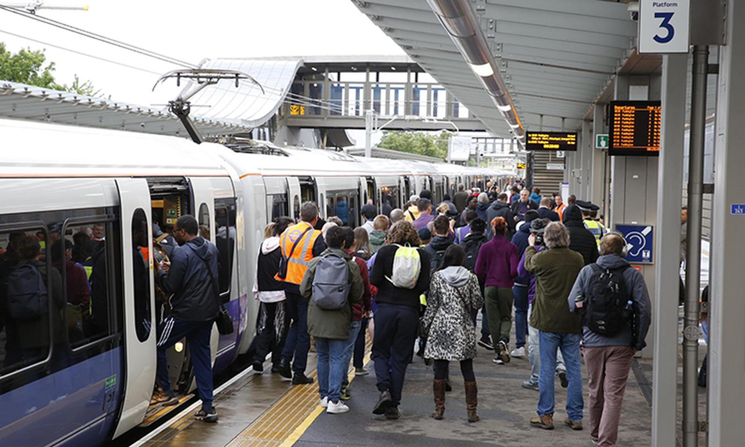 Popular: many Elizabeth line peak journeys have been fully loaded