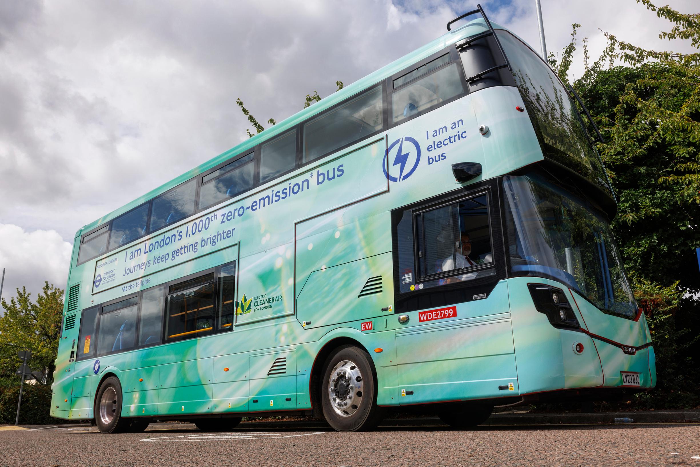 London`s 1,000th zero-emission bus