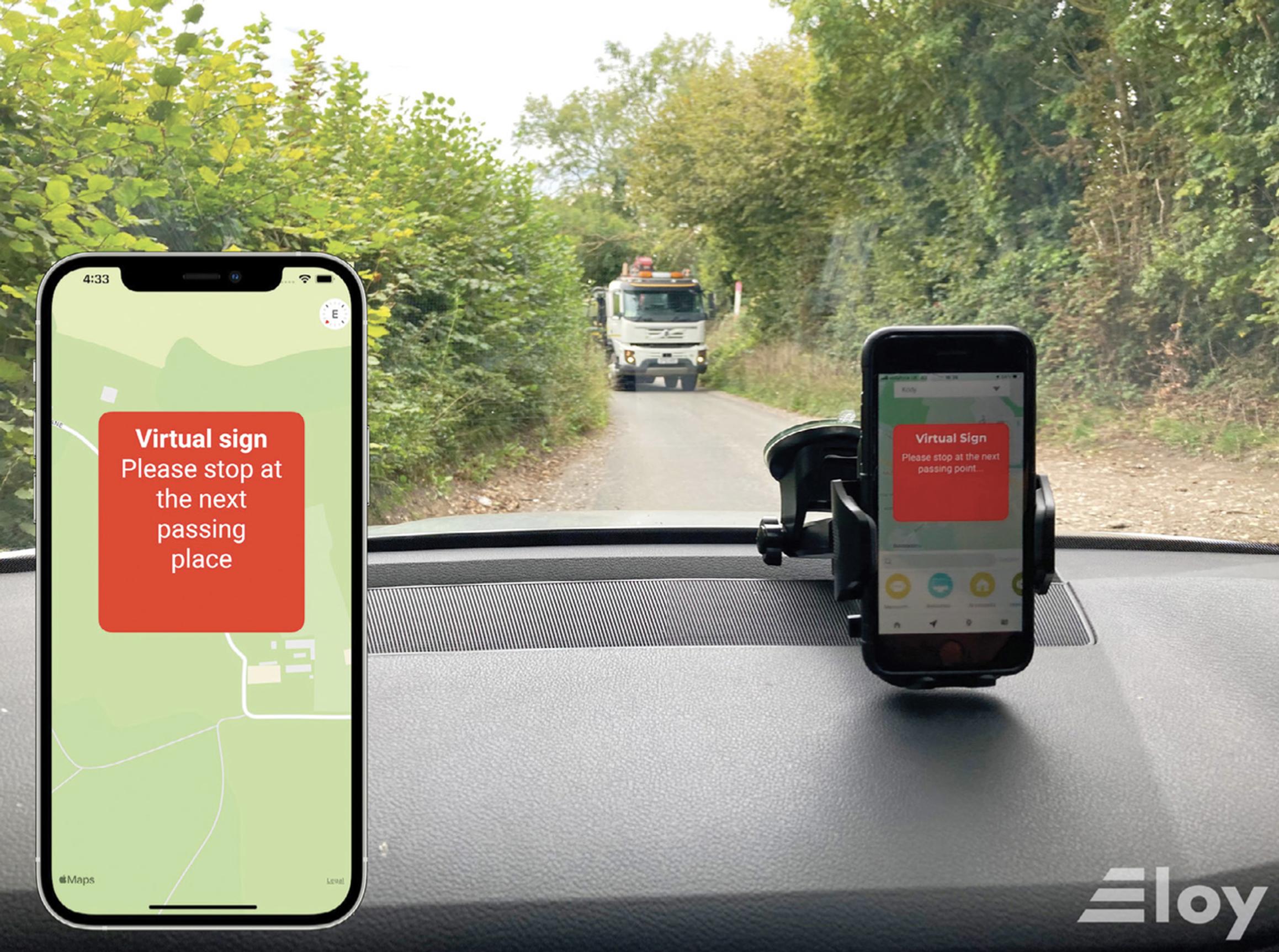 Eloy’s proposal for combining IVS warnings with satnav on single-track roads