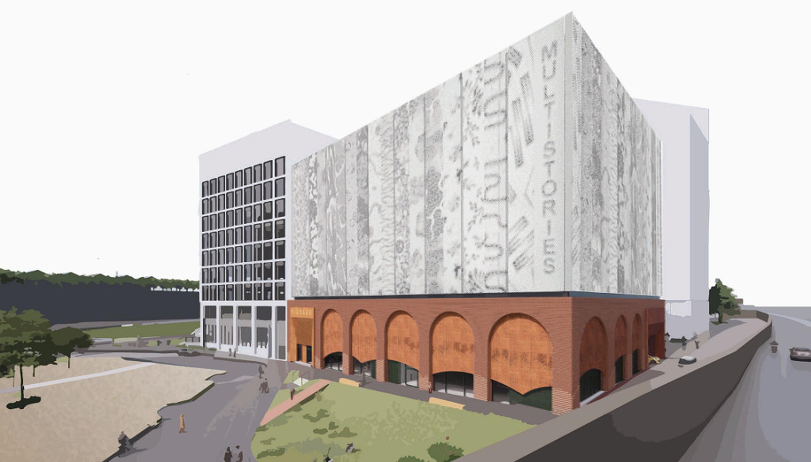 Revised façade design for the Mayfield car park