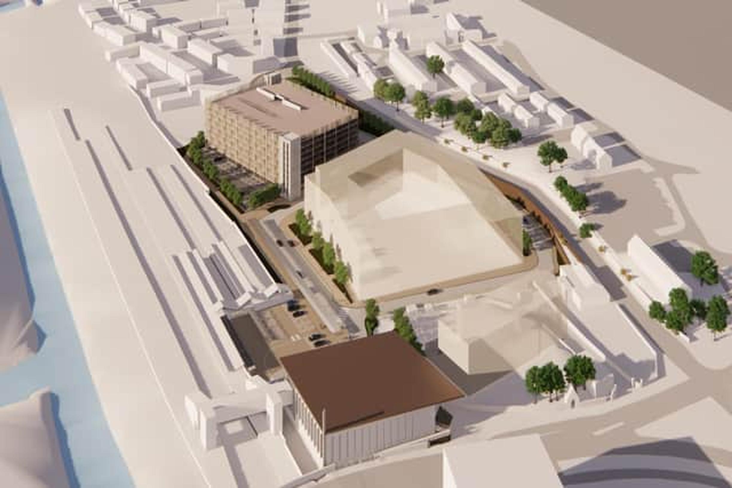 Redevelopment design for Northampton station