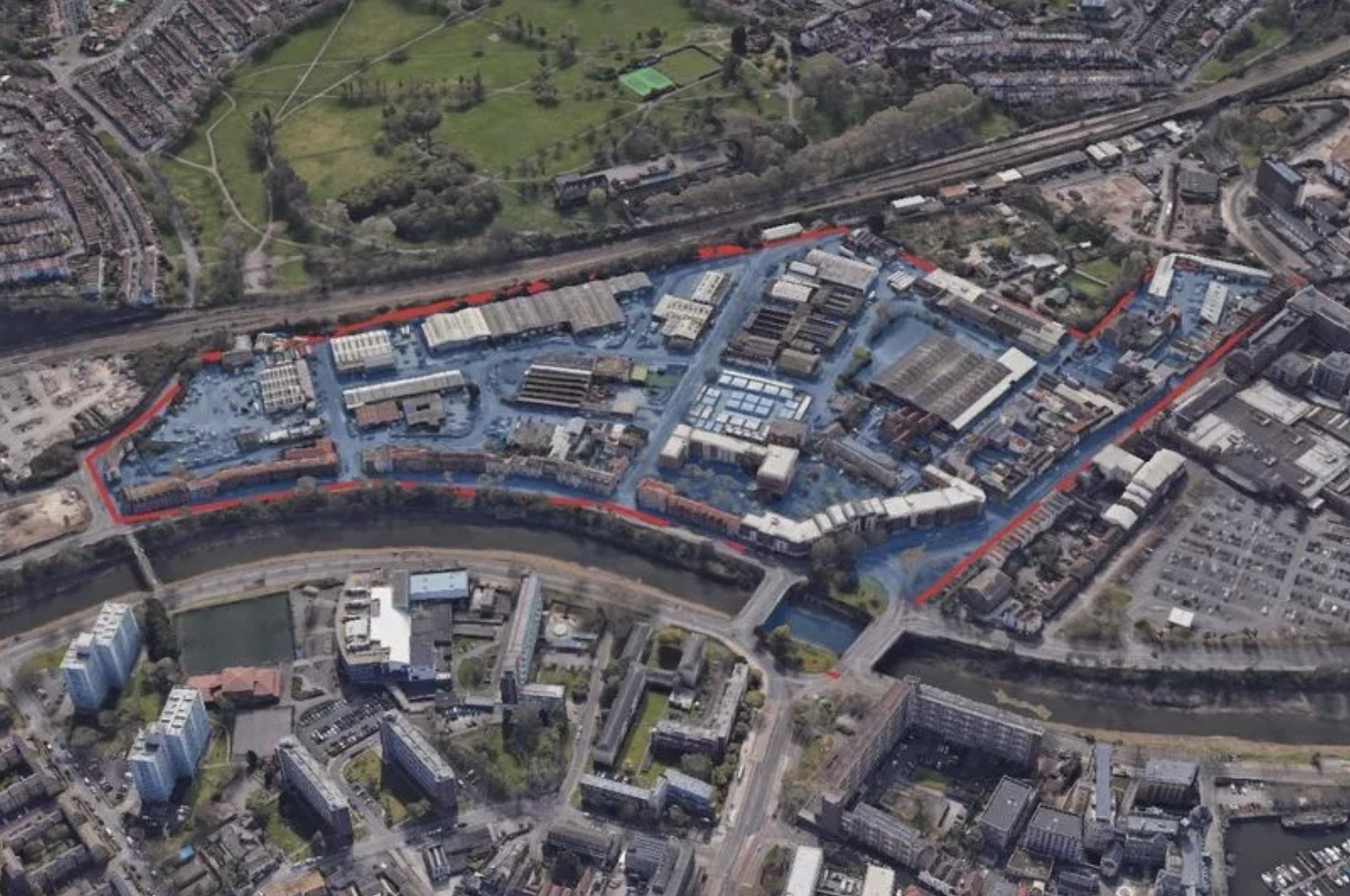 A major regeneration project in South Bristol: credit – Google Earth