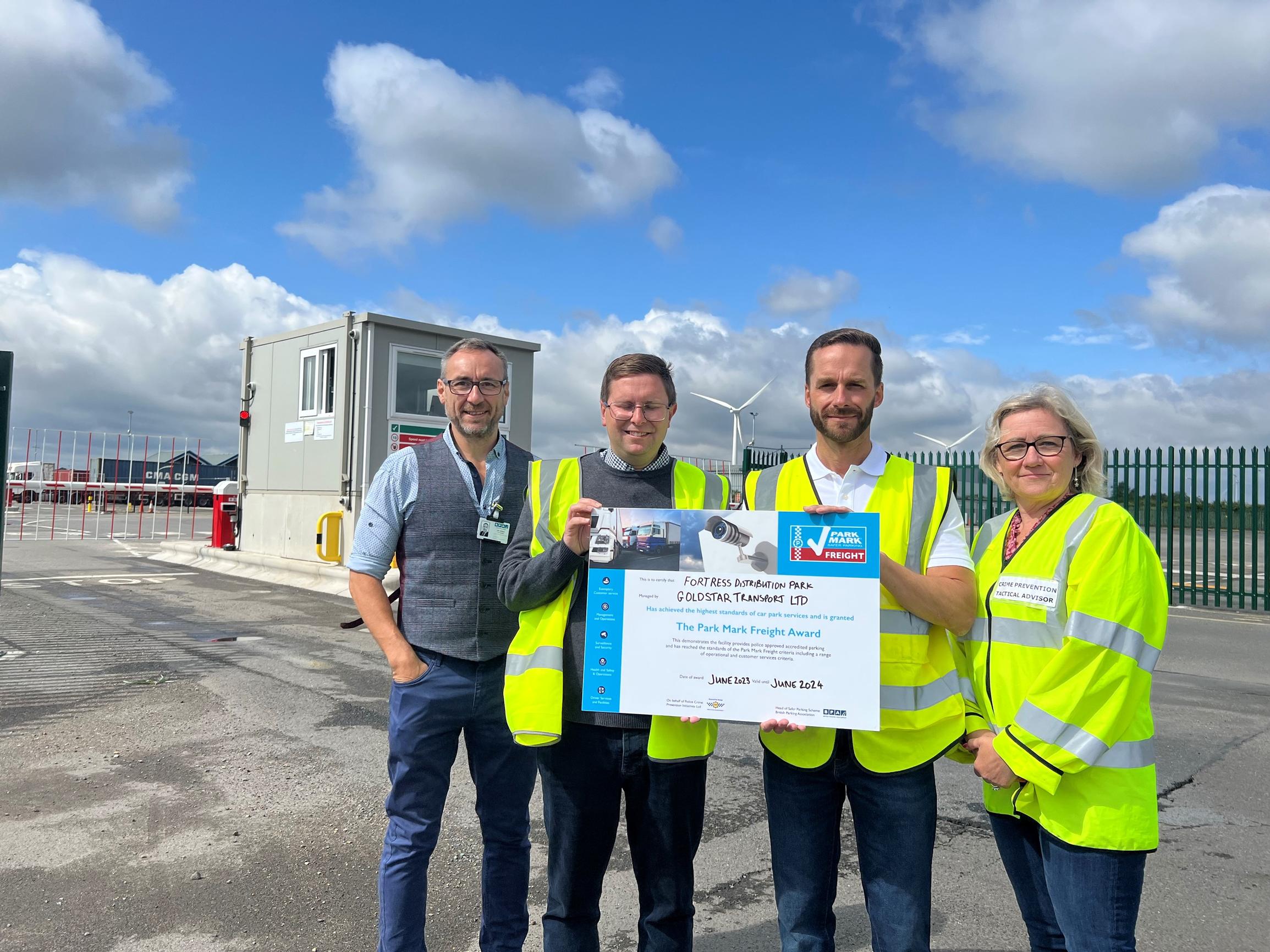 BPA area manager Ian Wilson, facilities managers Steve Jones and Martin Peal and DOCO Angie Pearson