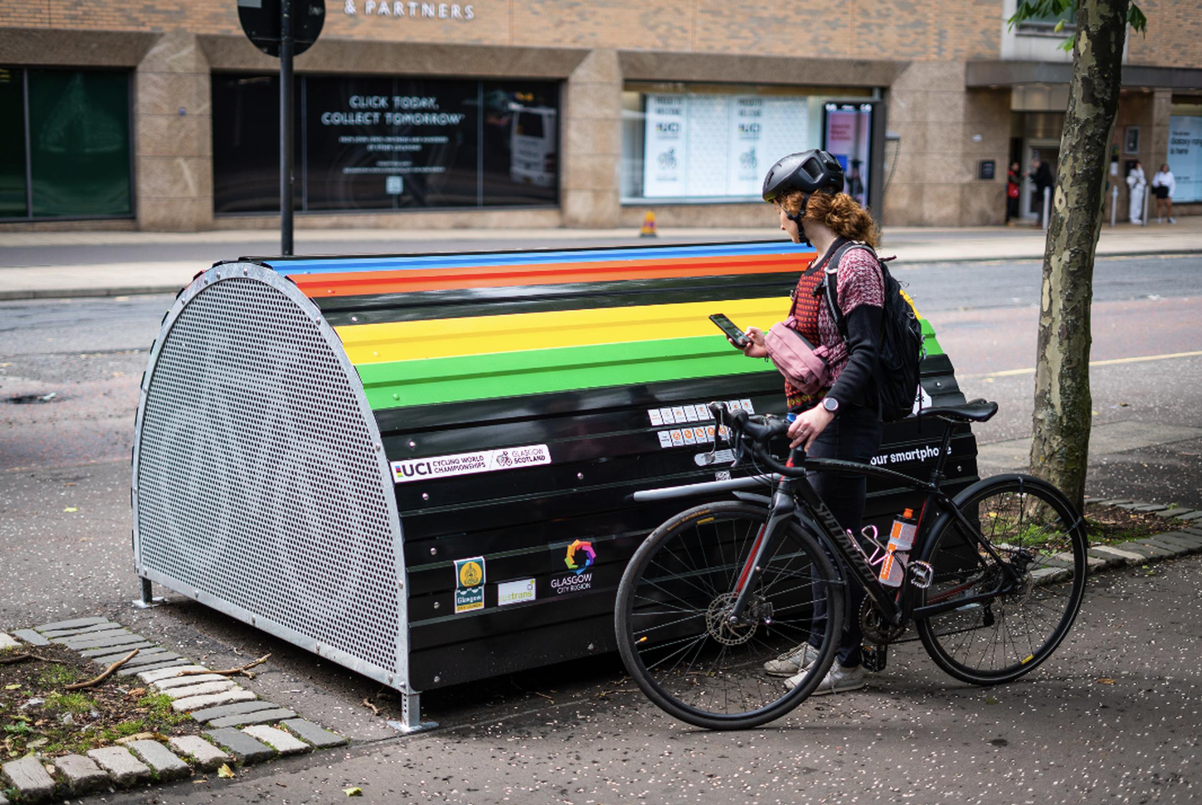 Bikehangars rolled out in central Glasgow