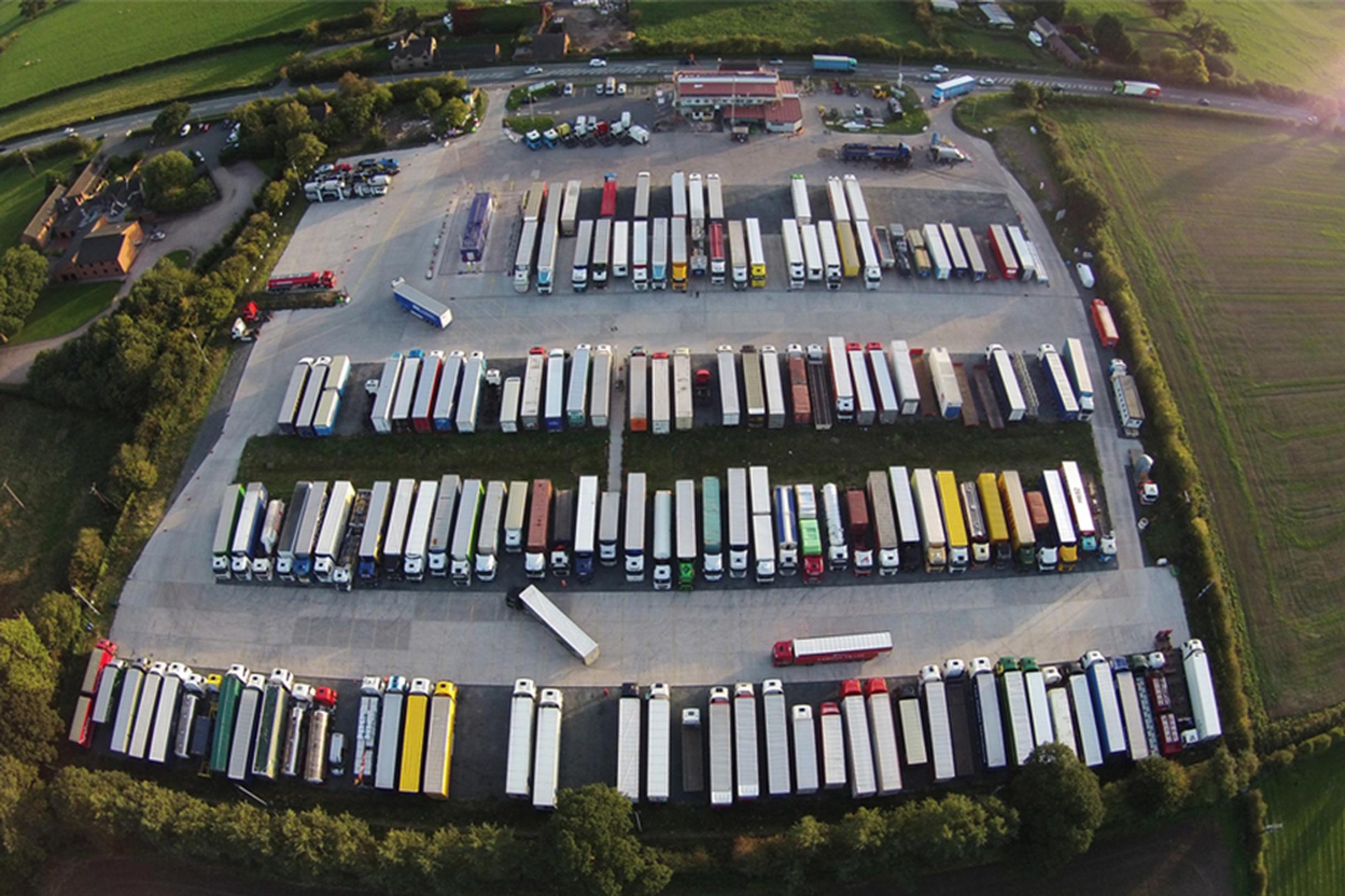 The government has created a £100m HGV parking and driver welfare grant scheme