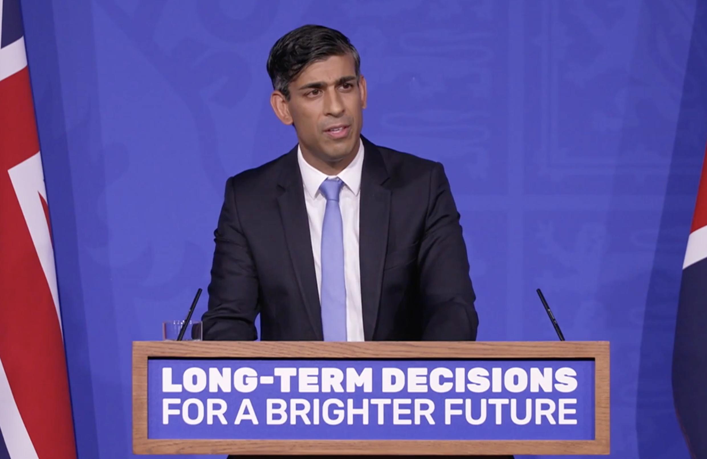 PM Rishi Sunak announces his new thinking on meeting climate change targets
