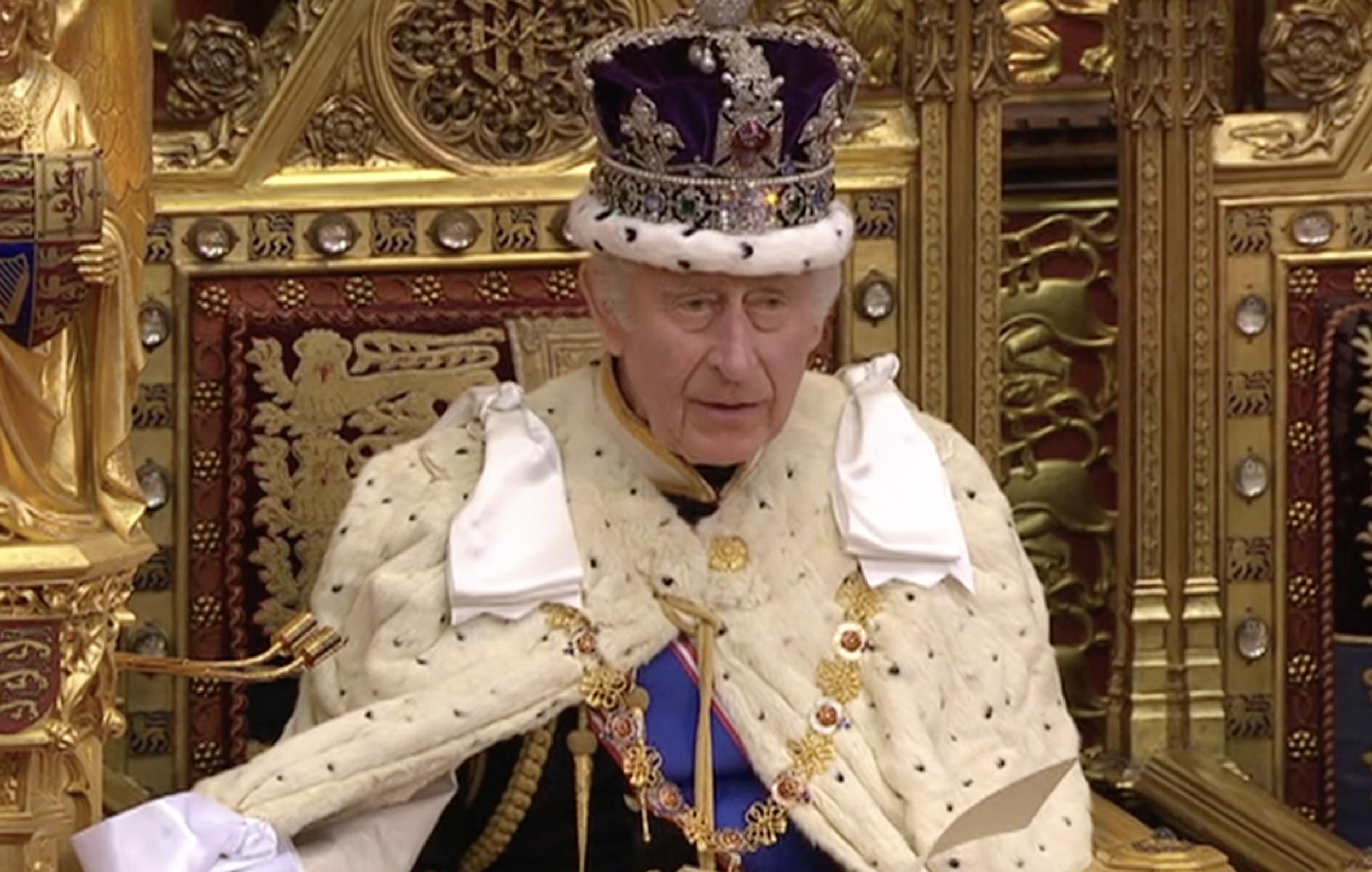 Charles III reads the King`s Speech