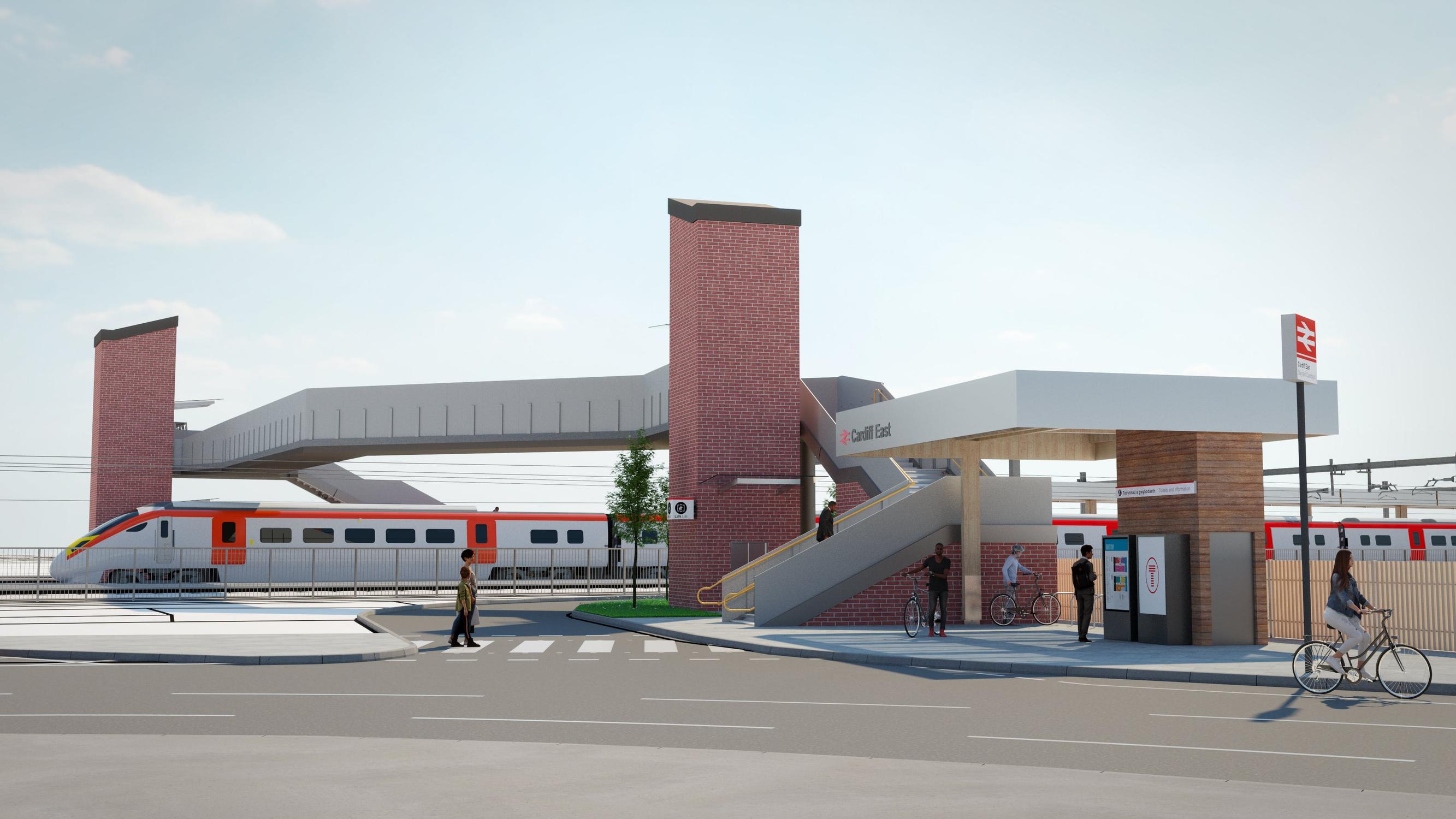 The new Cardiff East Street station design proposal