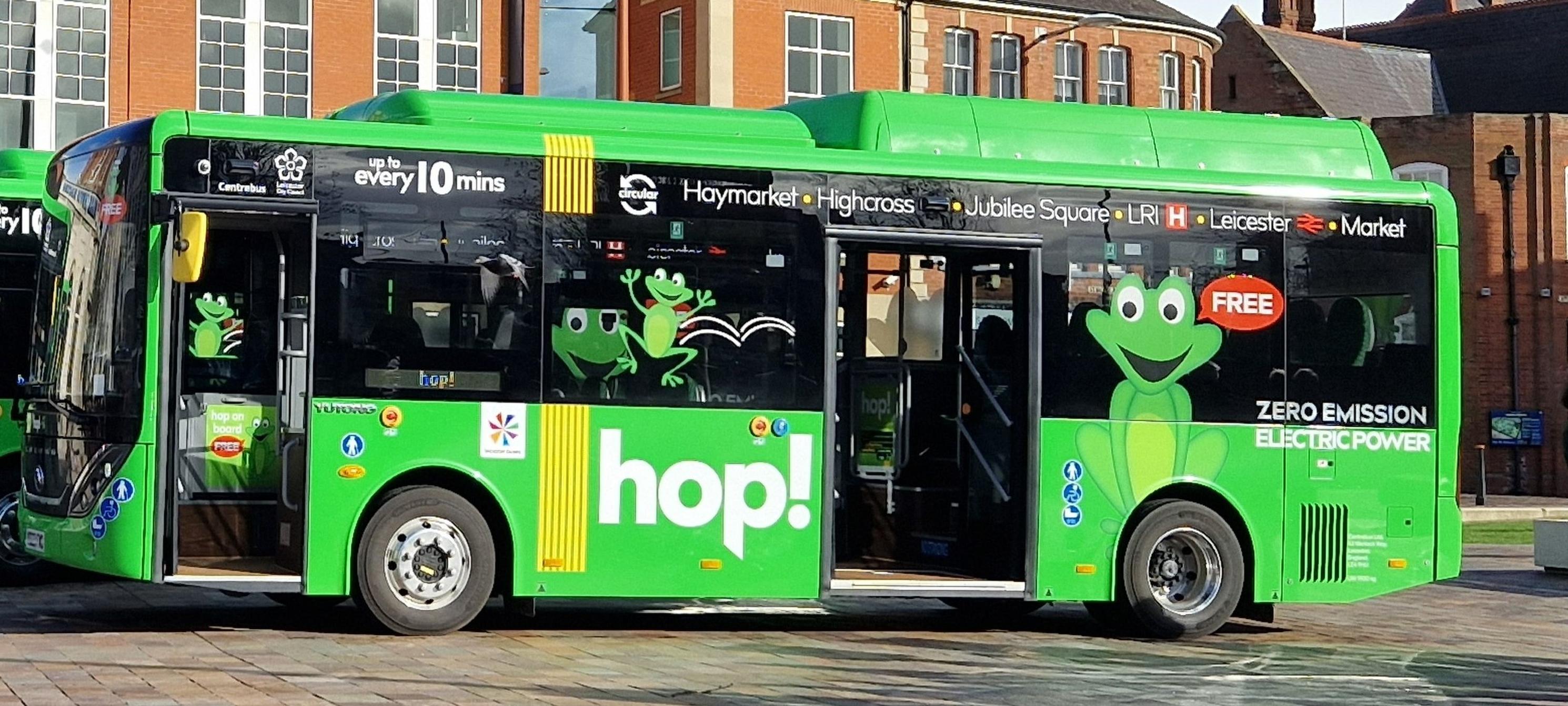 Leicester’s new free hopper city centre bus loop