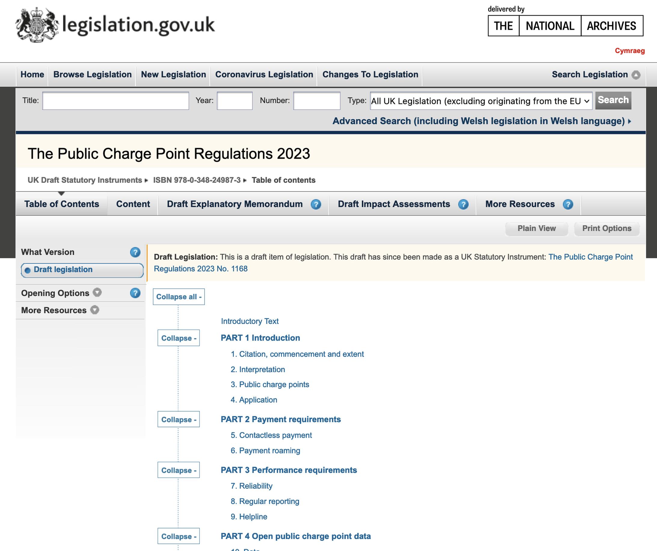 Public chargepoint regulations and guidance published