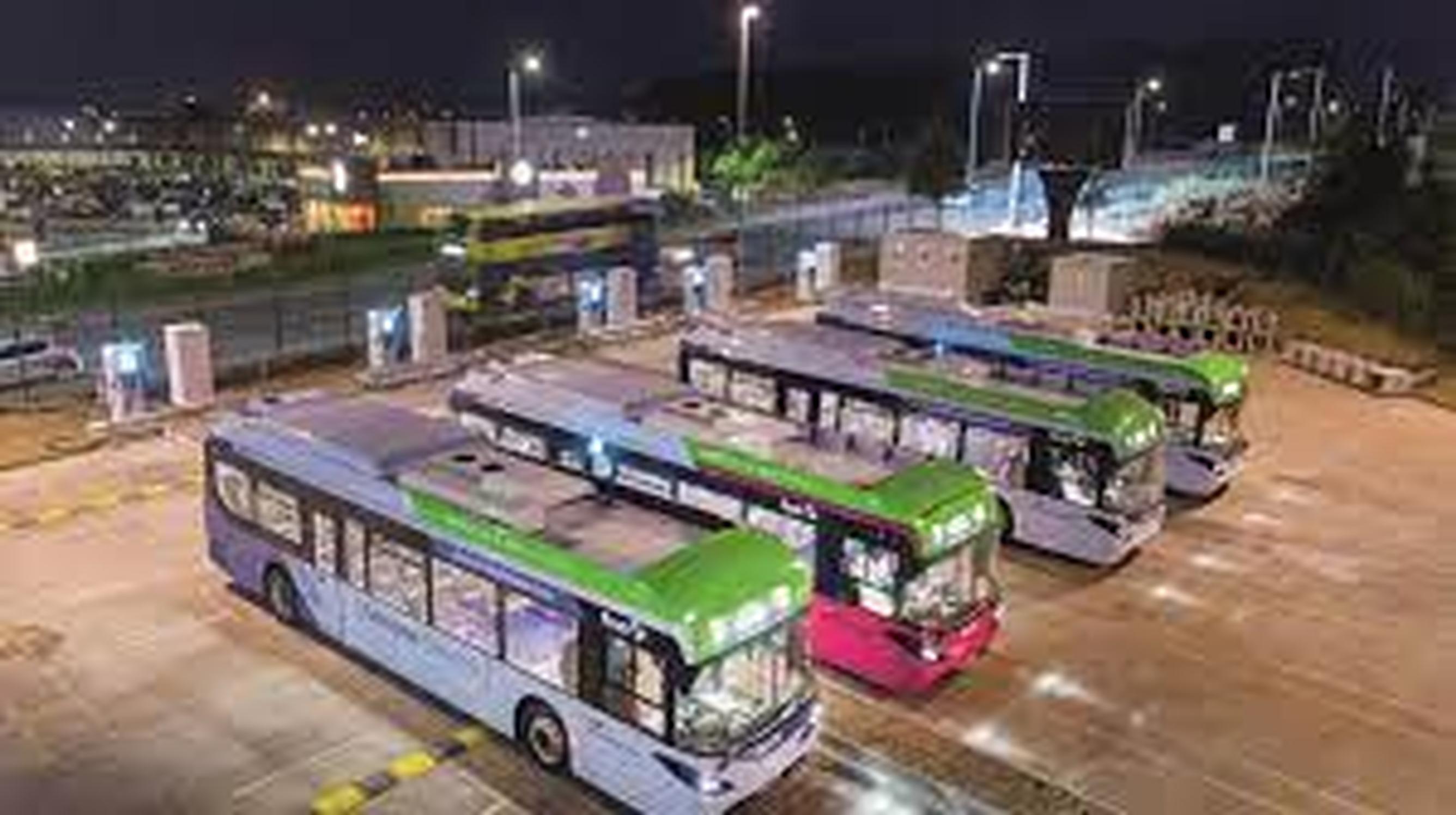 First Bus has piloted its new electric bus arrangements at its Caledonia depot in Glasgow