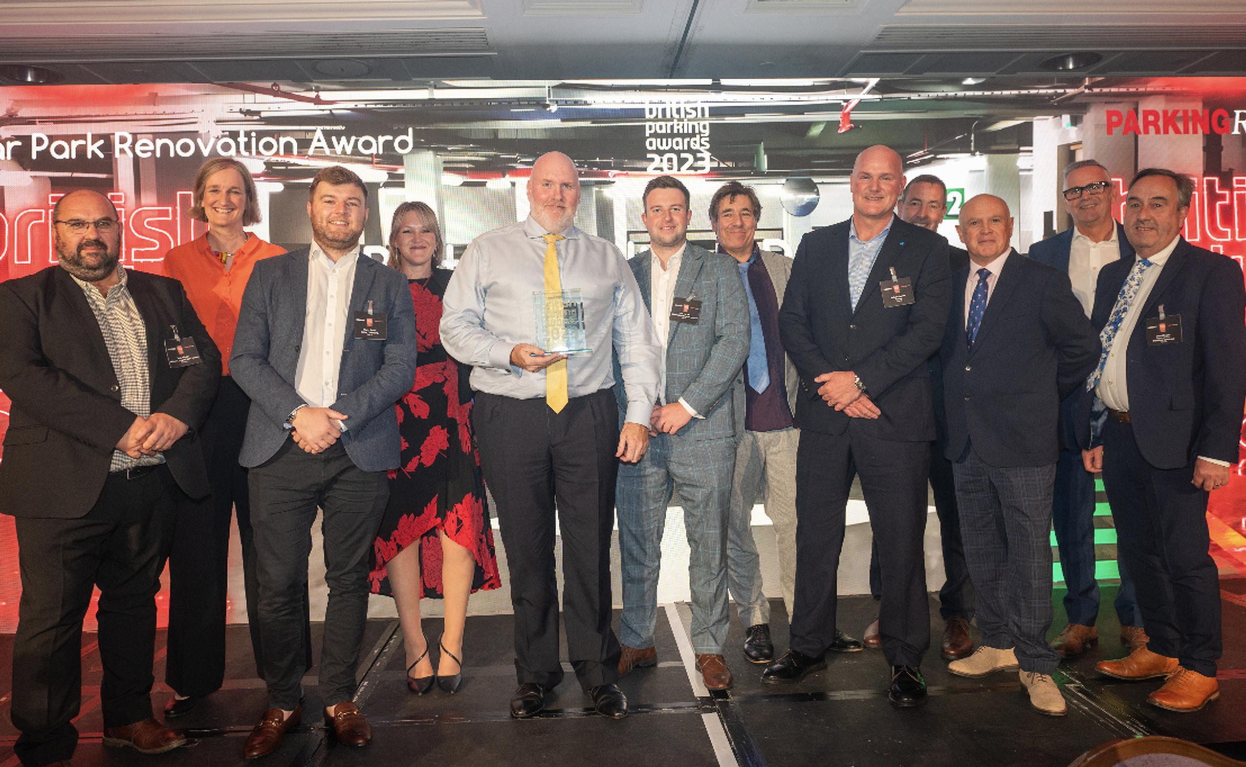 Sean Allsop (Makers), Polly Church and Harry Smith (Potter Church & Holmes Architects), Sian McGoun (Cushman & Wakefield), Willy McCrimmon and Joe Marler (Makers), Mark Steel, Richard Bowyer and Tony Mills (Triflex), Simon Lamb and Darren Wootton (Makers), and David Peach (jury)