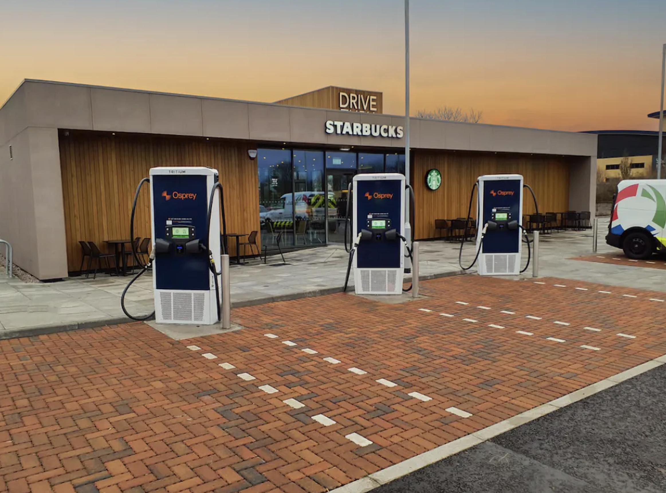 The Starbucks drive-thru on Intown Road in Aberdeen, Scotland