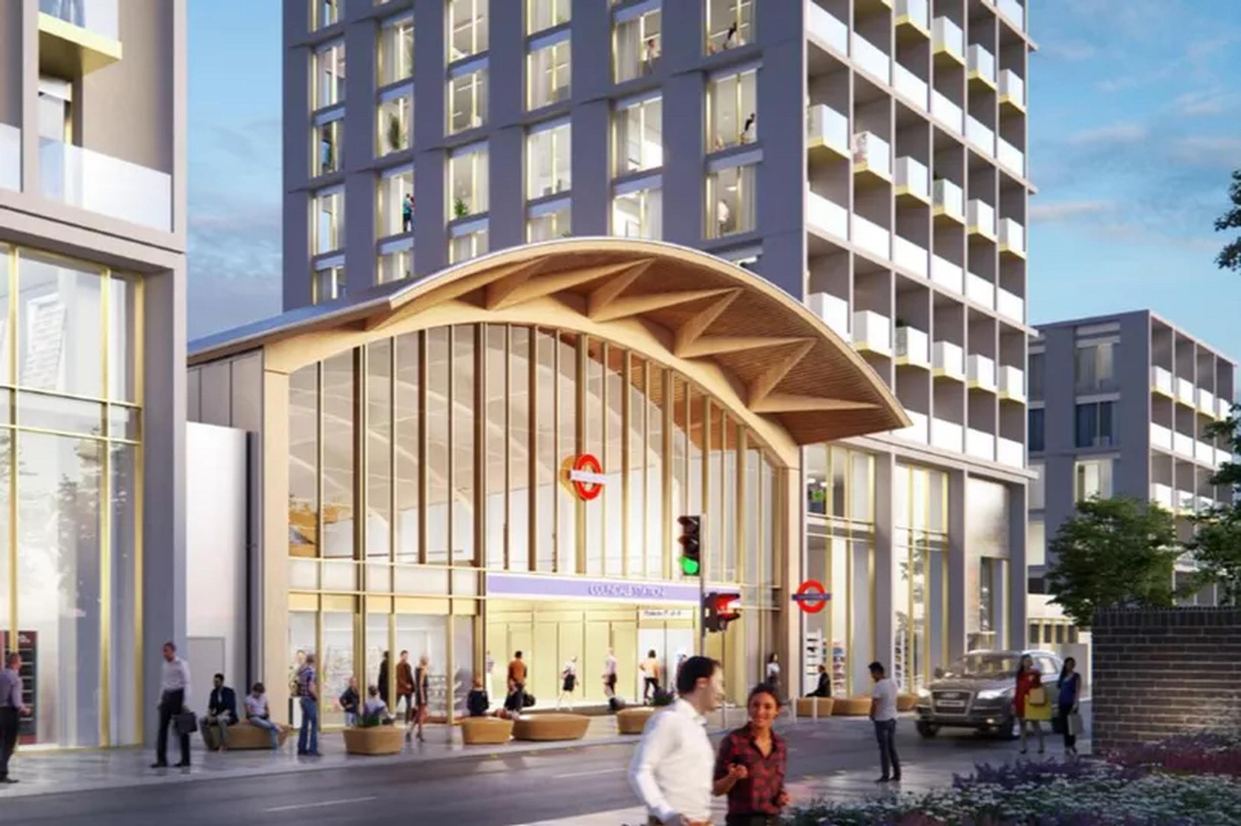 Colindale station’s 1960s-built entrance will be replaced with a ‘landmark’ station building