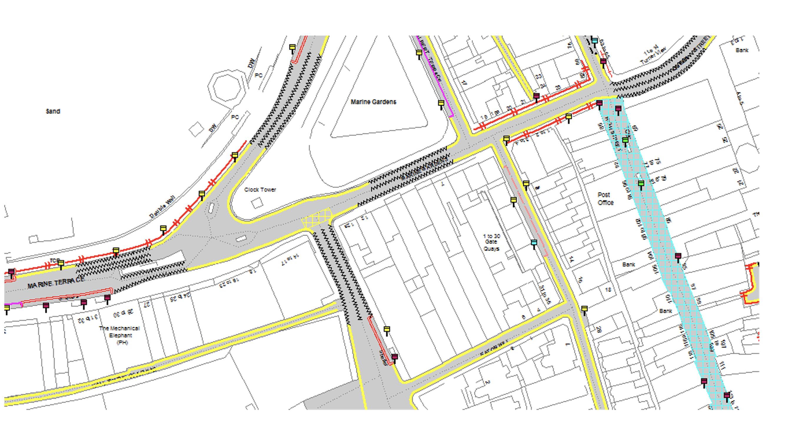 Digital TRO map created by Kent County Council using ParkMap