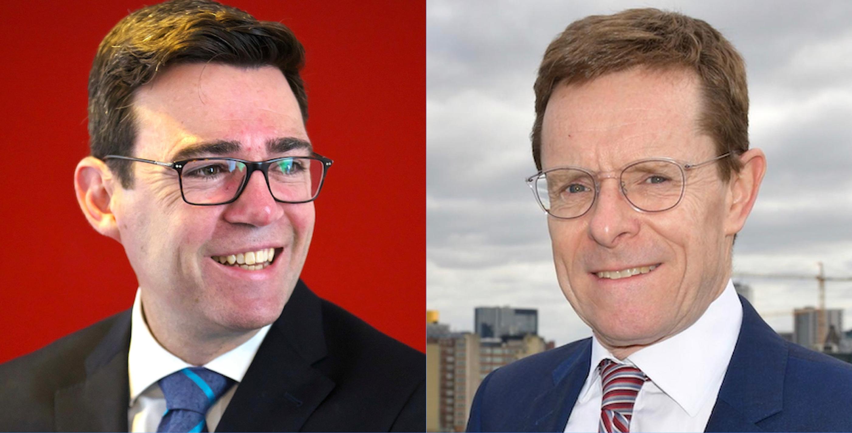 The mayors of Greater Manchester and West Midlands Andy Burnham and Andy Street