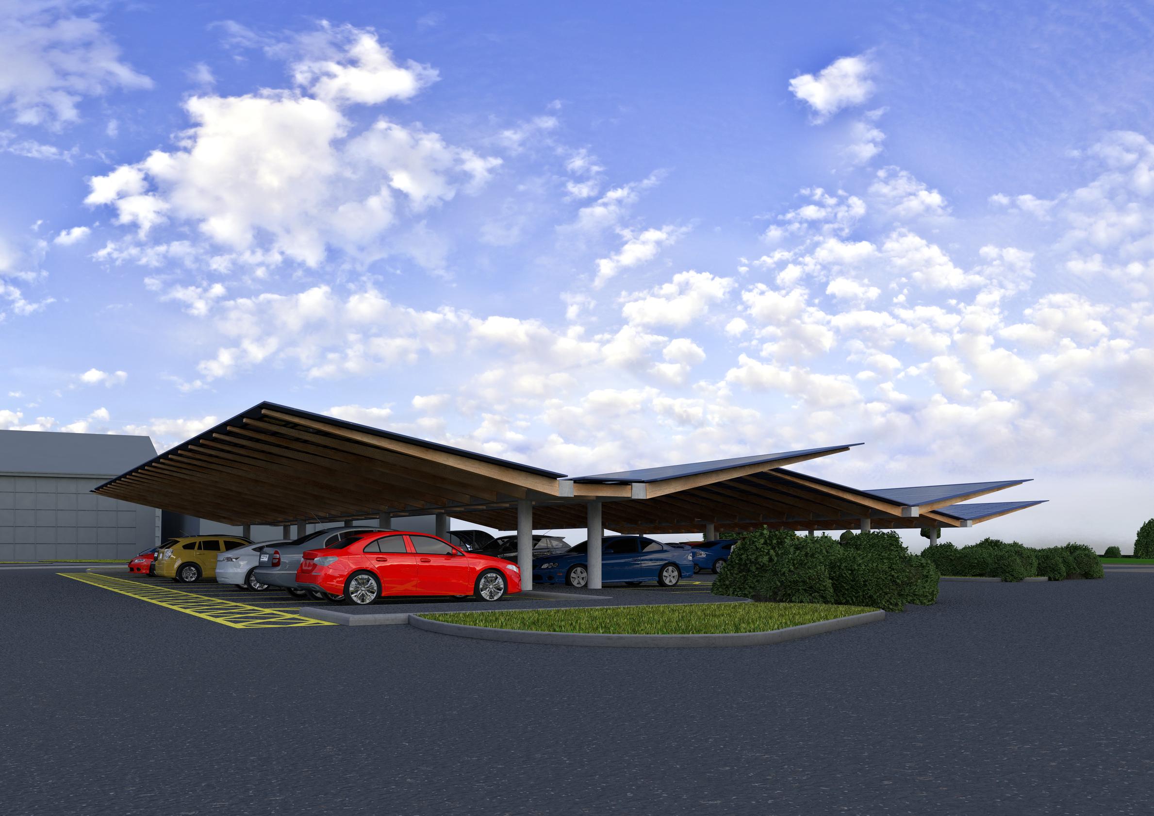 Design for the Salisbury solar car park