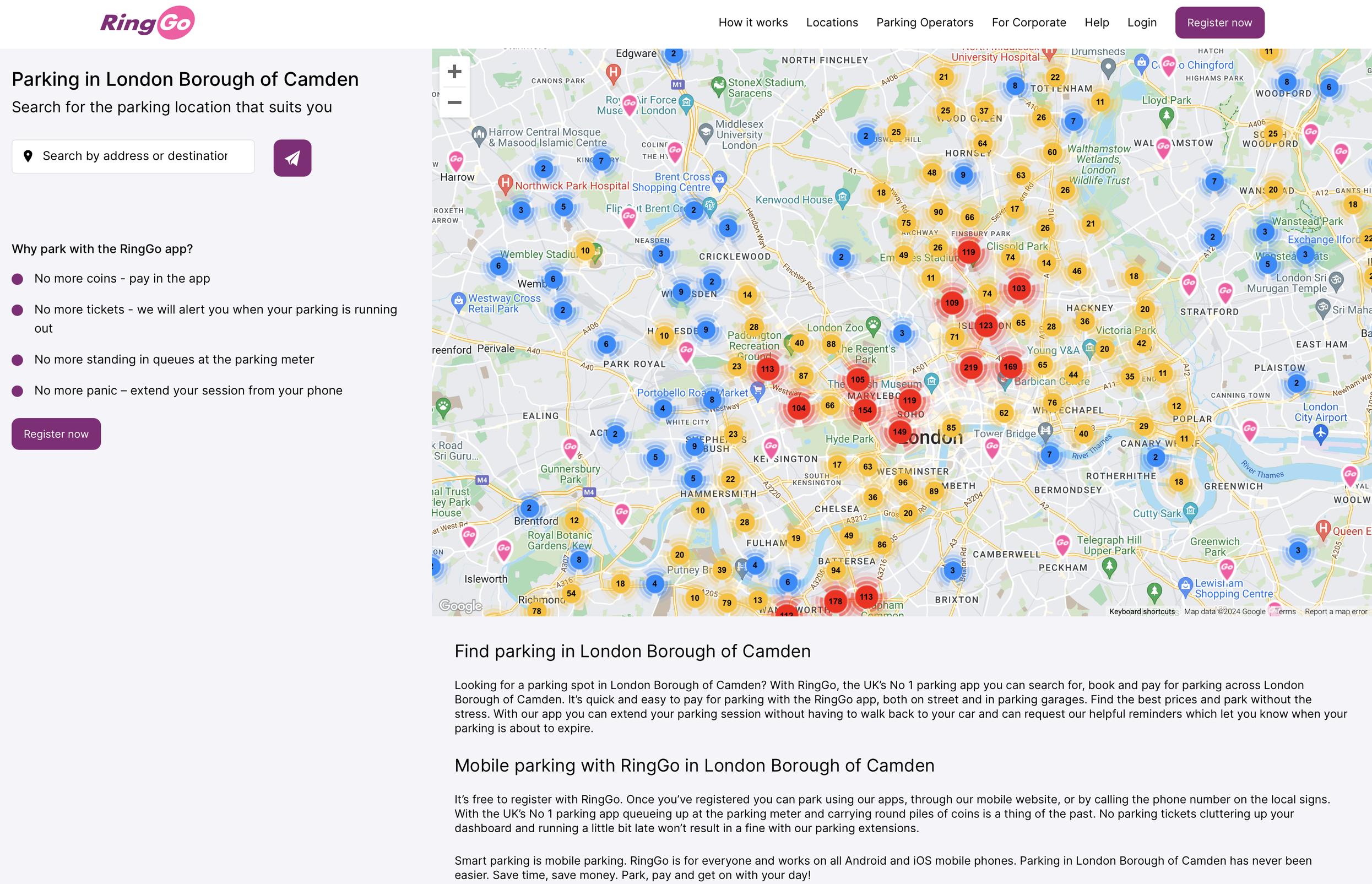 Camden switches to RingGo