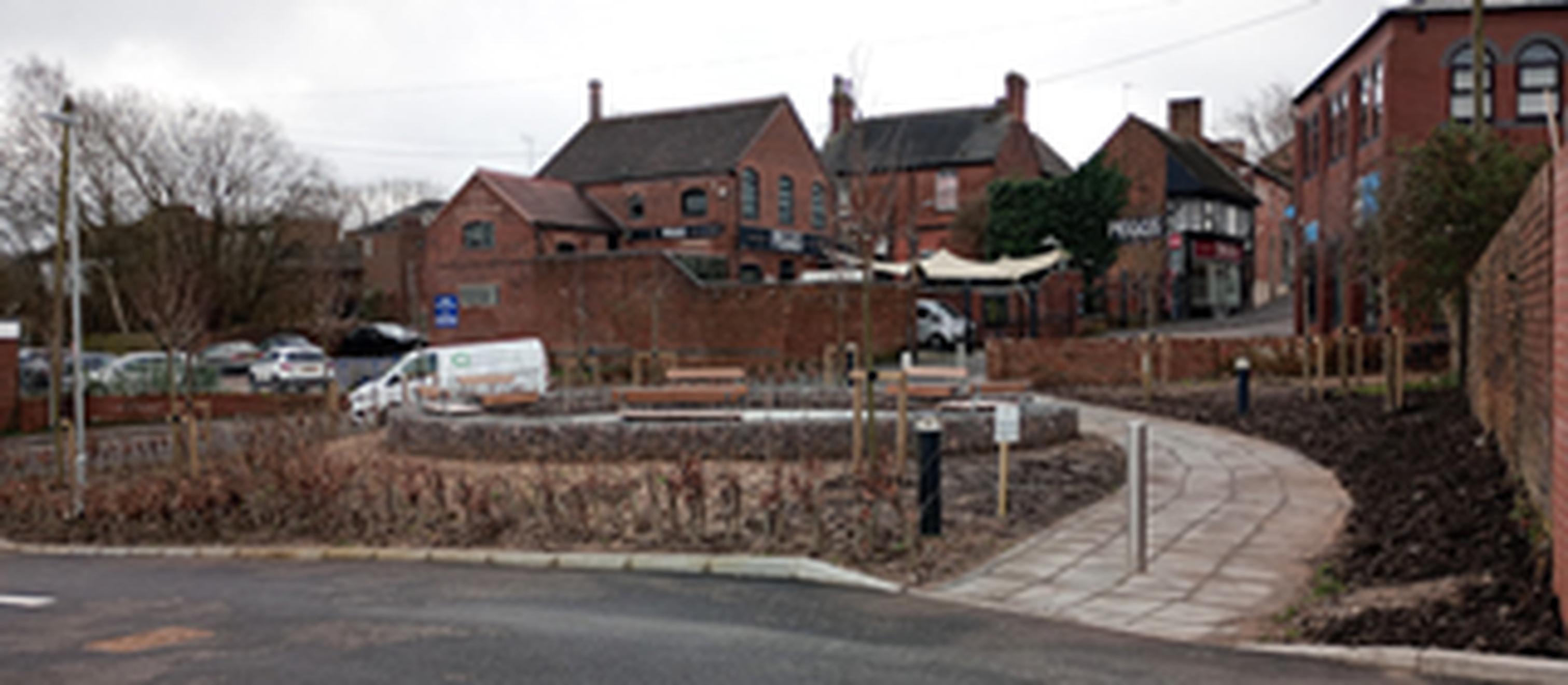 Swadlincote`s new parking site features a pocket park