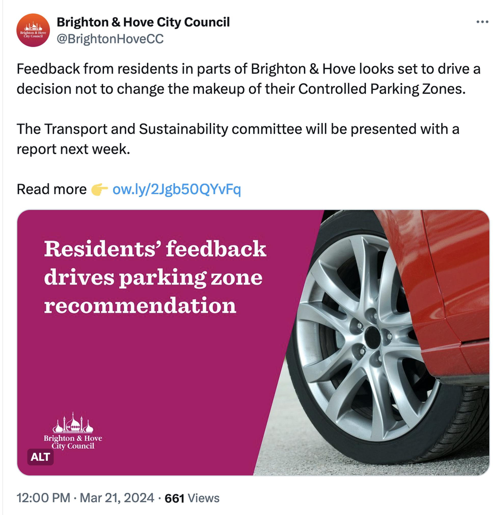 Brighton & Hove City Council post on X