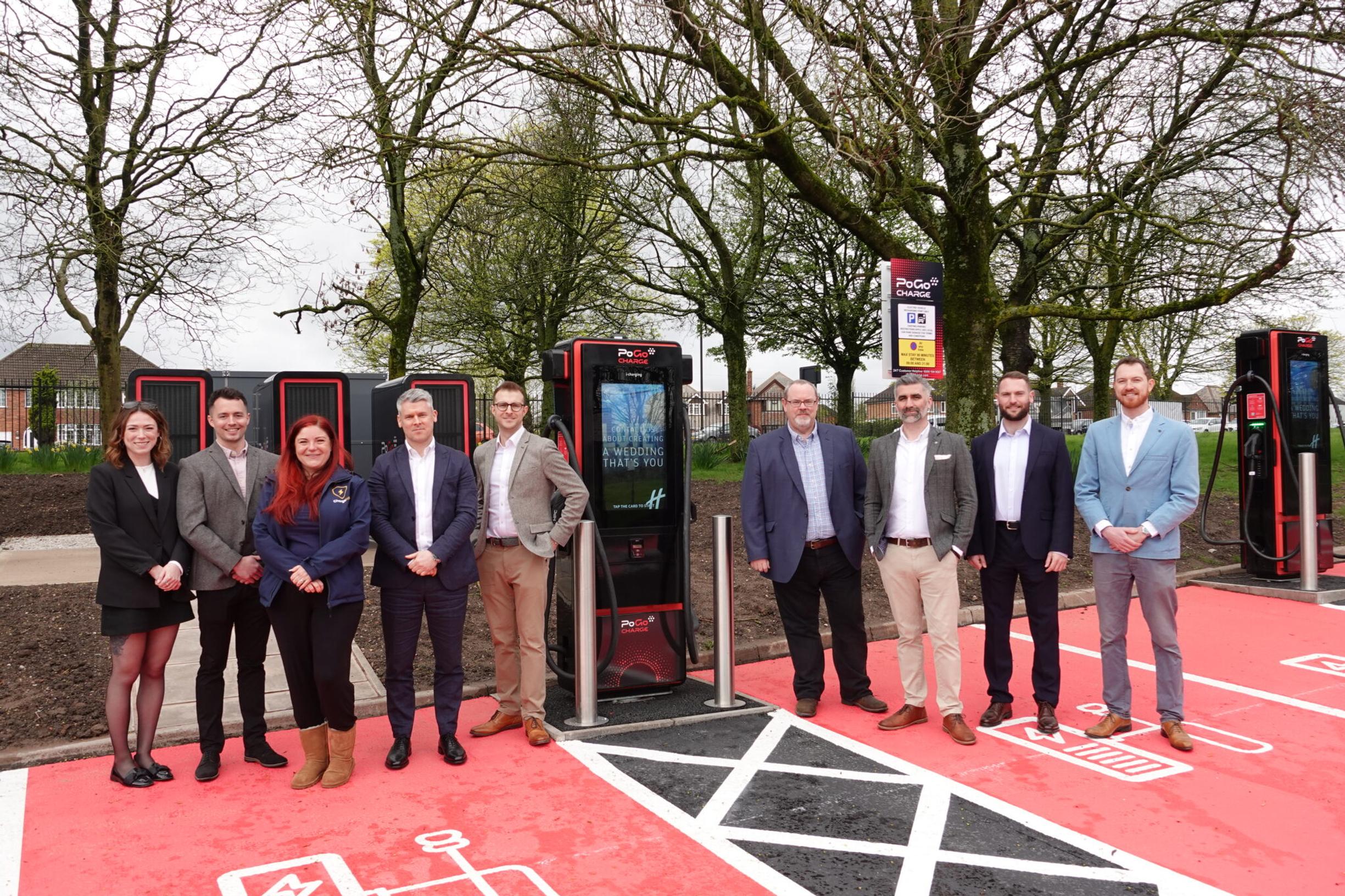 Opening the PoGo Charge hub at the Holiday Inn, Birmingham