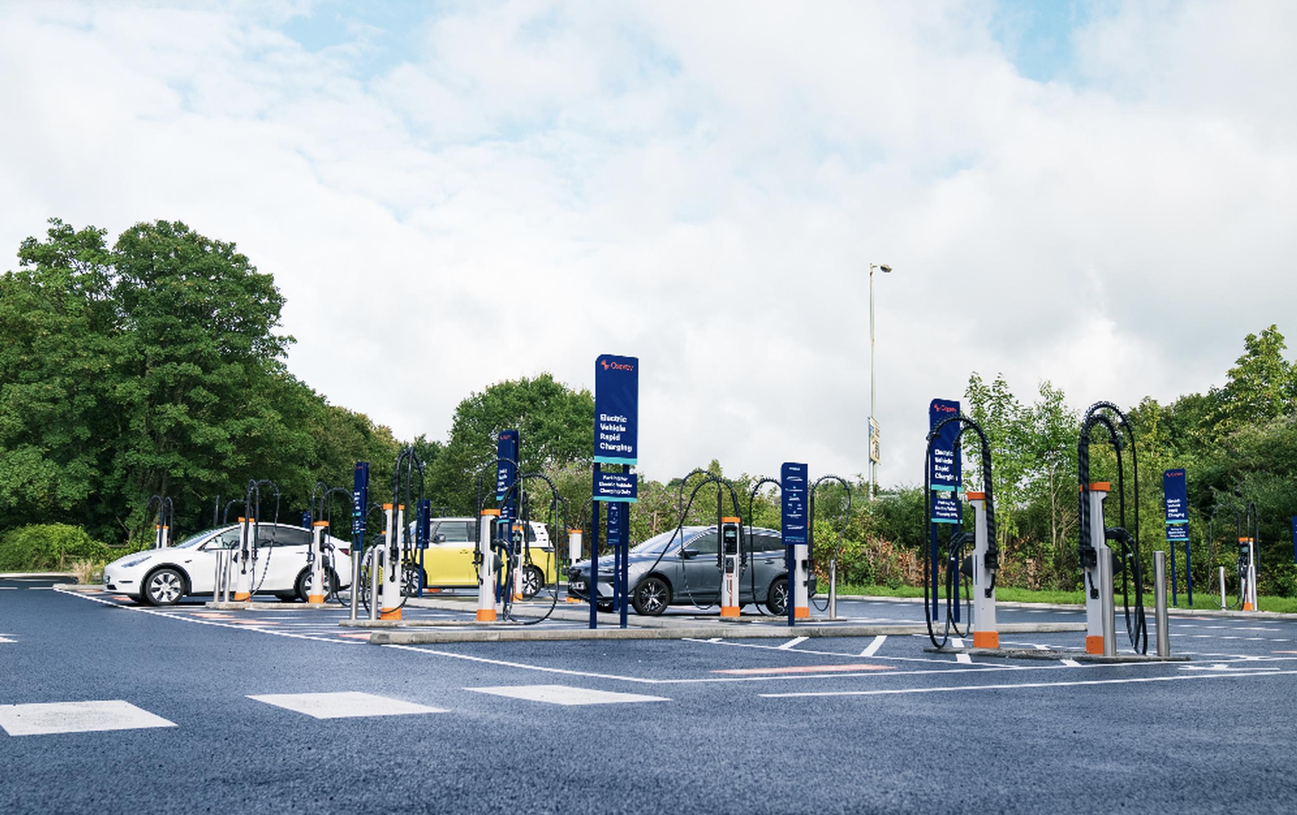 The Osprey Charging hub at Salmon`s Leap in Devon