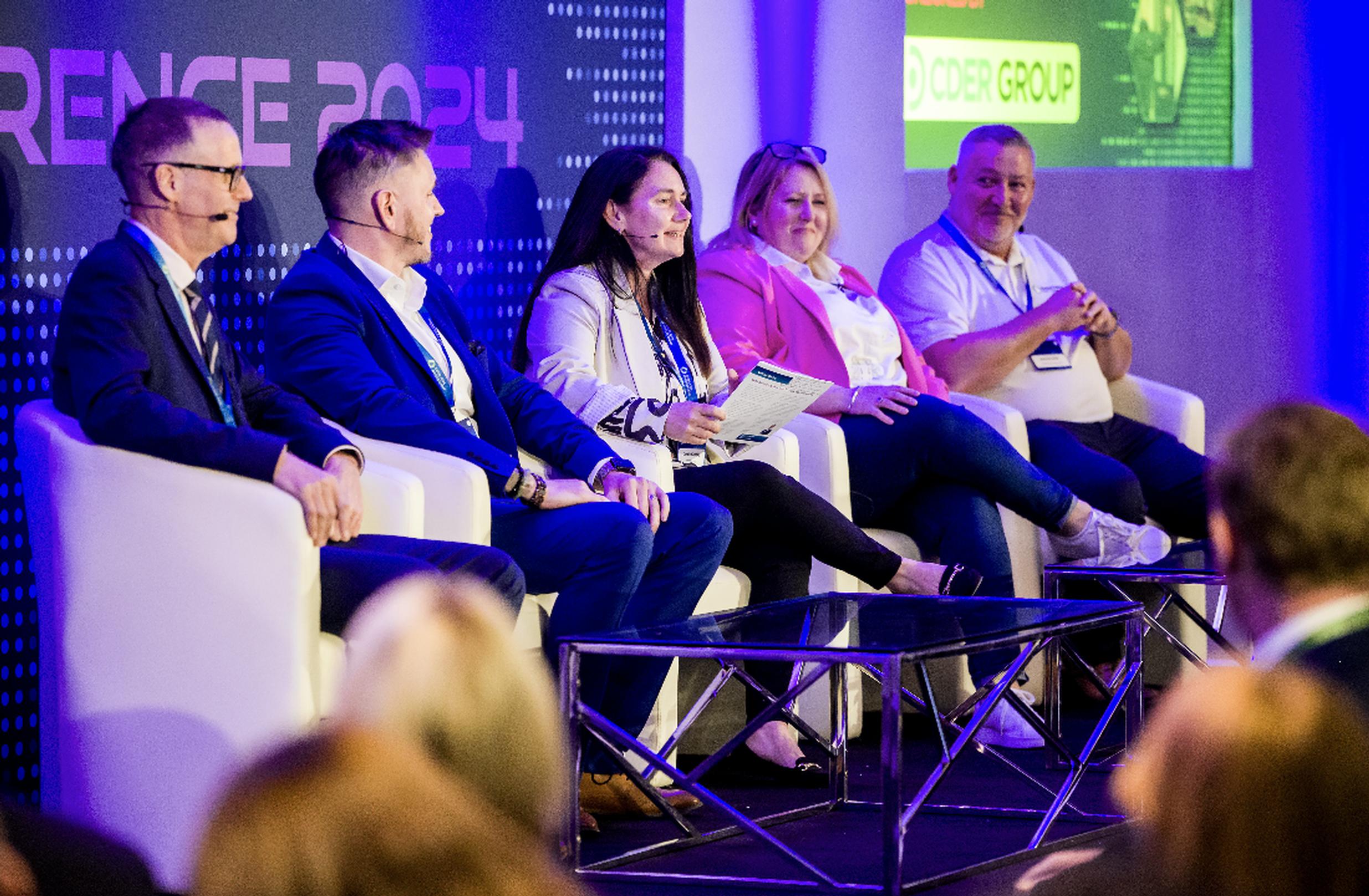 A panel debate at the CIVEA conference
