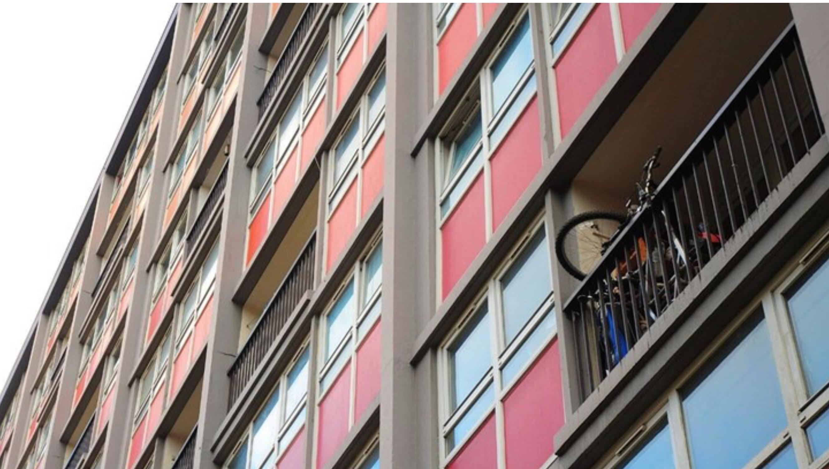 Living in blocks of flats without step-free access from the street make cycle parking harder, Sustrans says