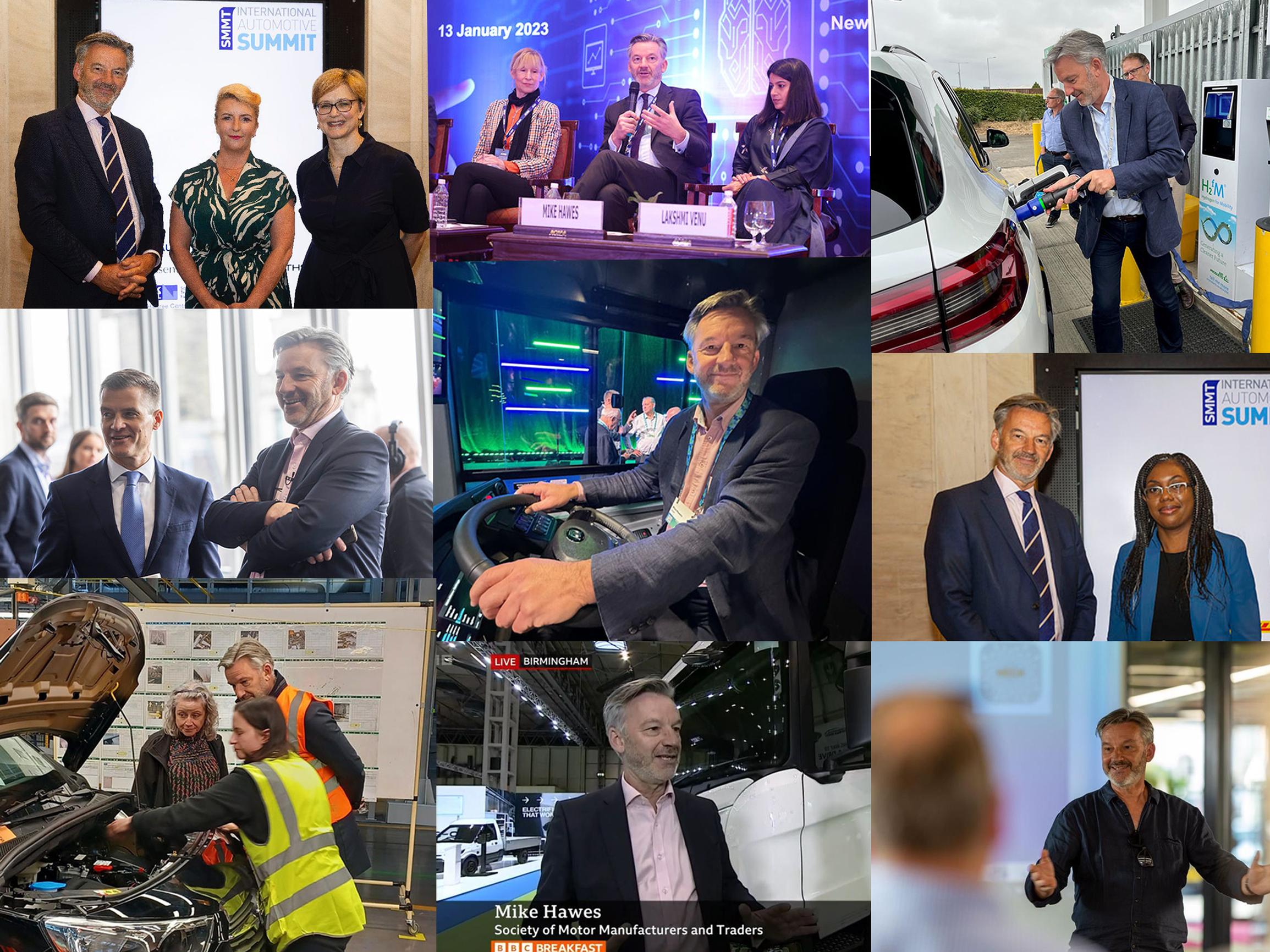 The many faces of Mike Hawes OBE
